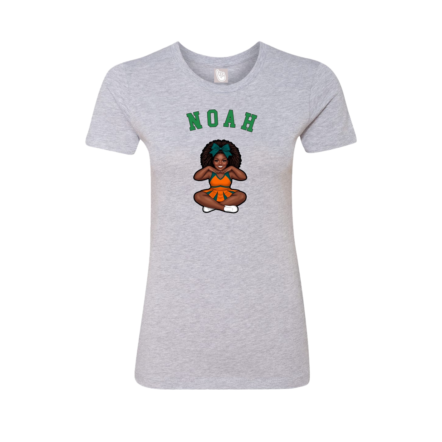 Fitted Women's Tee — Shirsey Arch in Grey