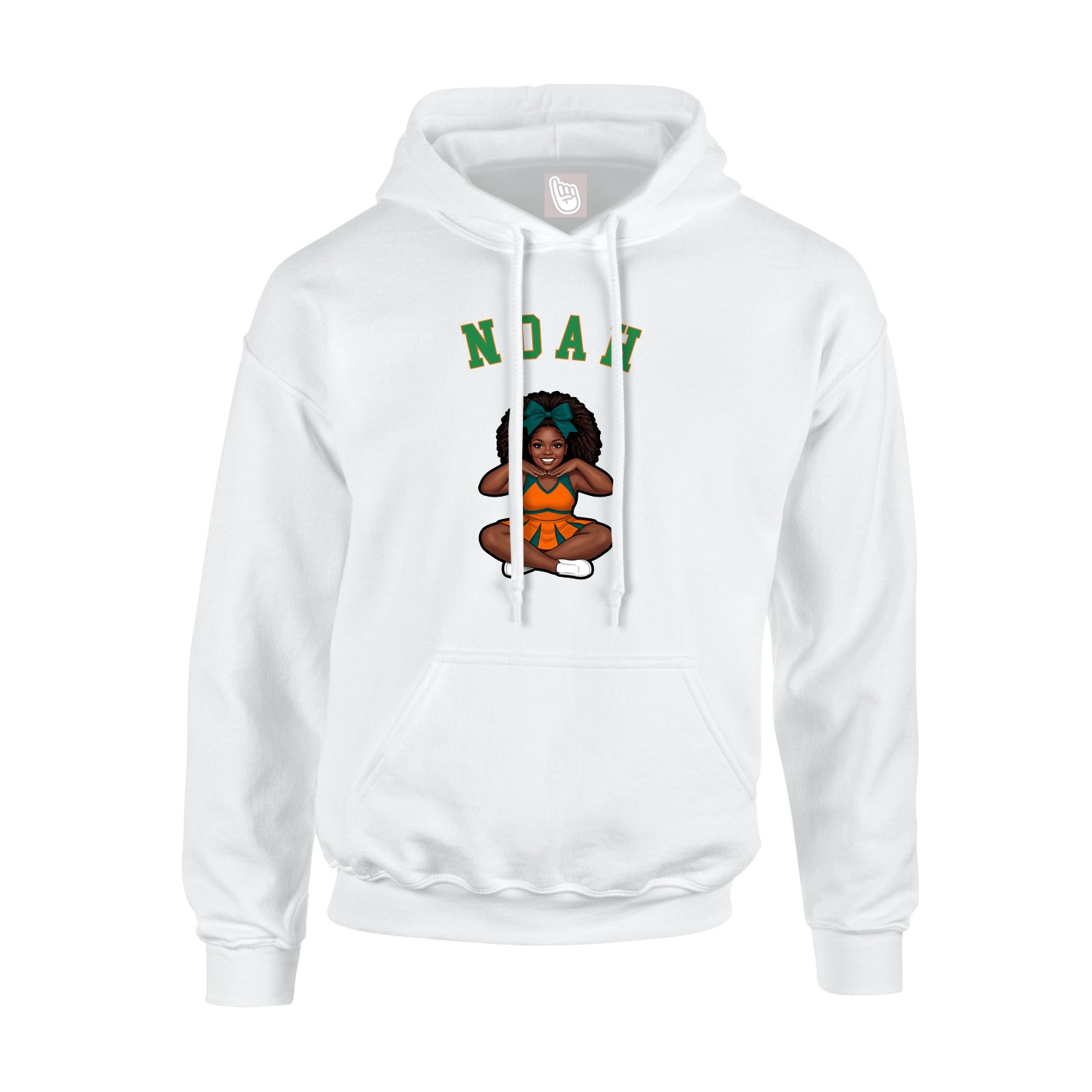 Youth Hoodie — Shirsey Arch in White