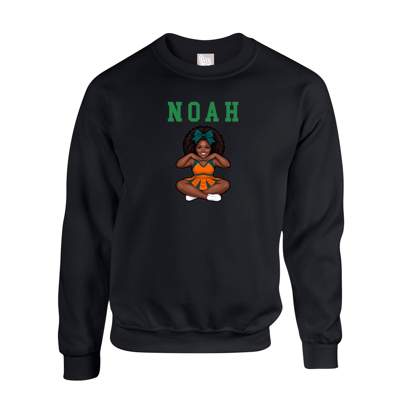 Fleece Crew — Shirsey in Black