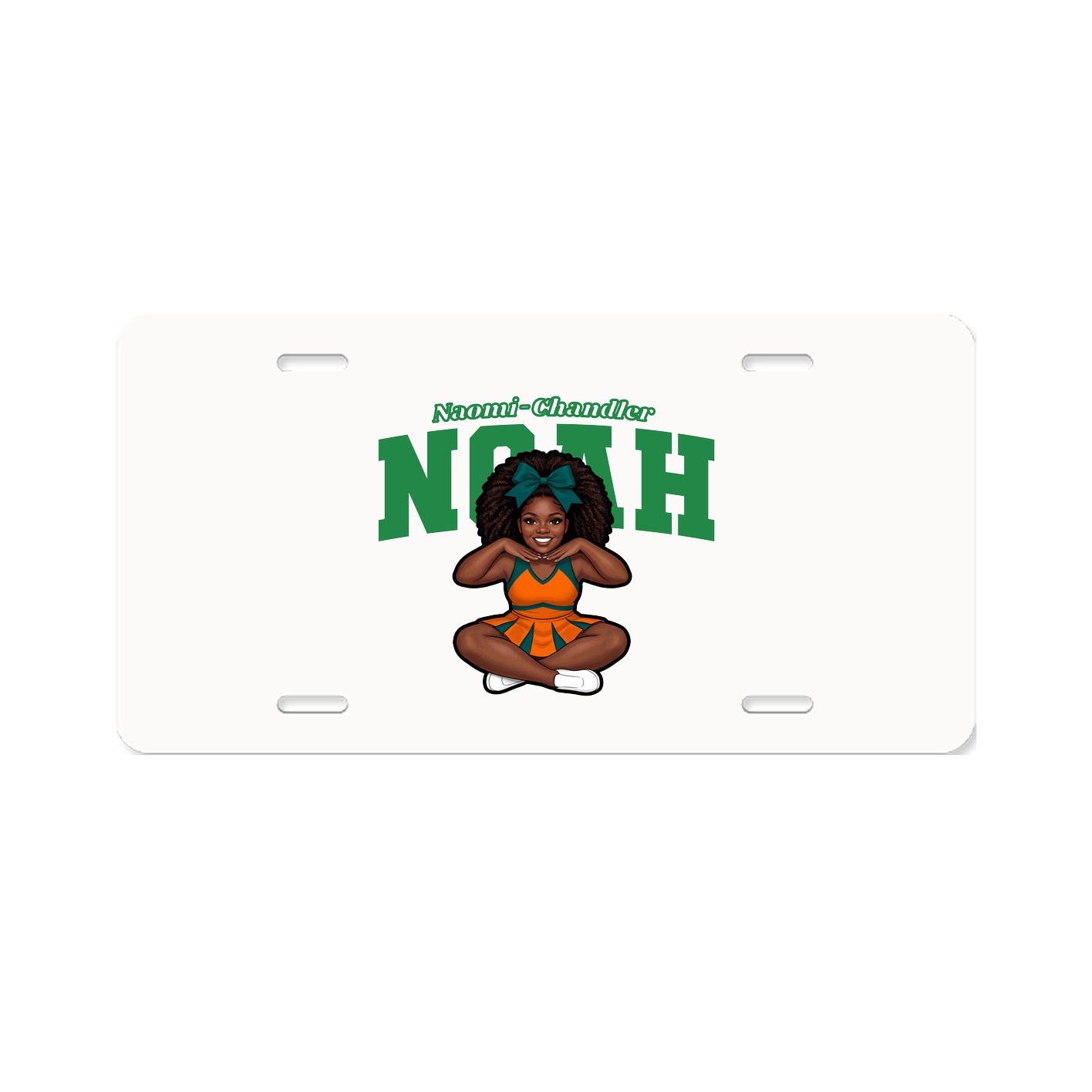 License Plate — Name Arch in Classic