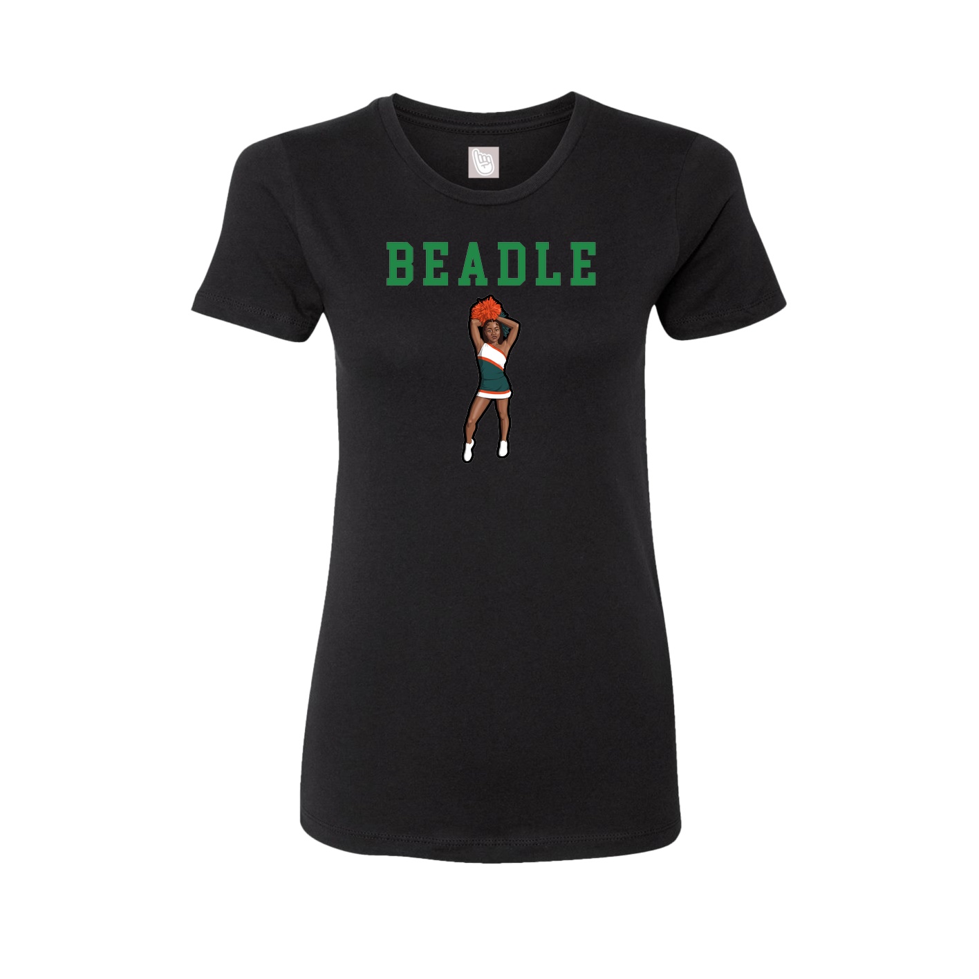 Fitted Women's Tee — Shirsey in Black