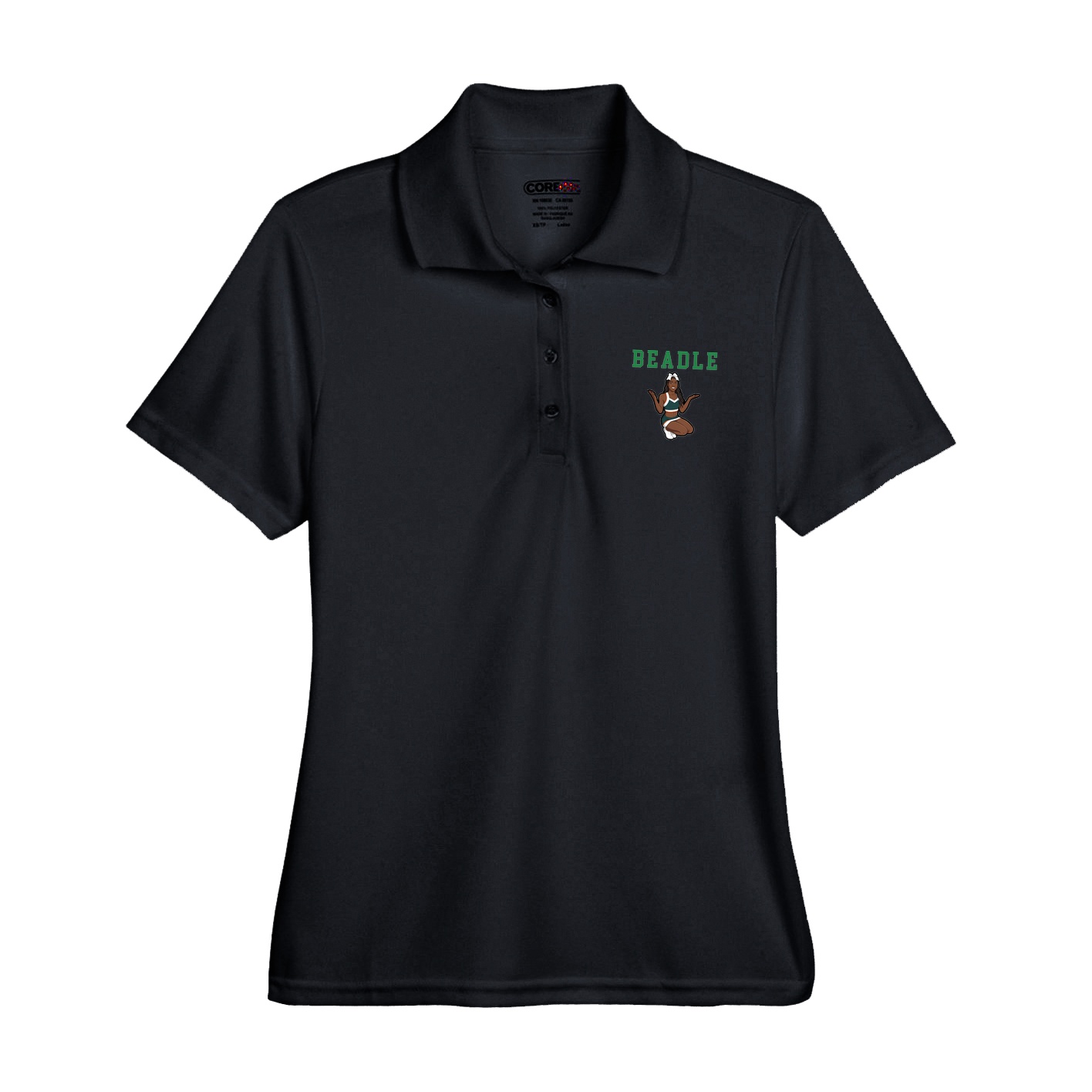 Womens Performance Polo — Shirsey in Black