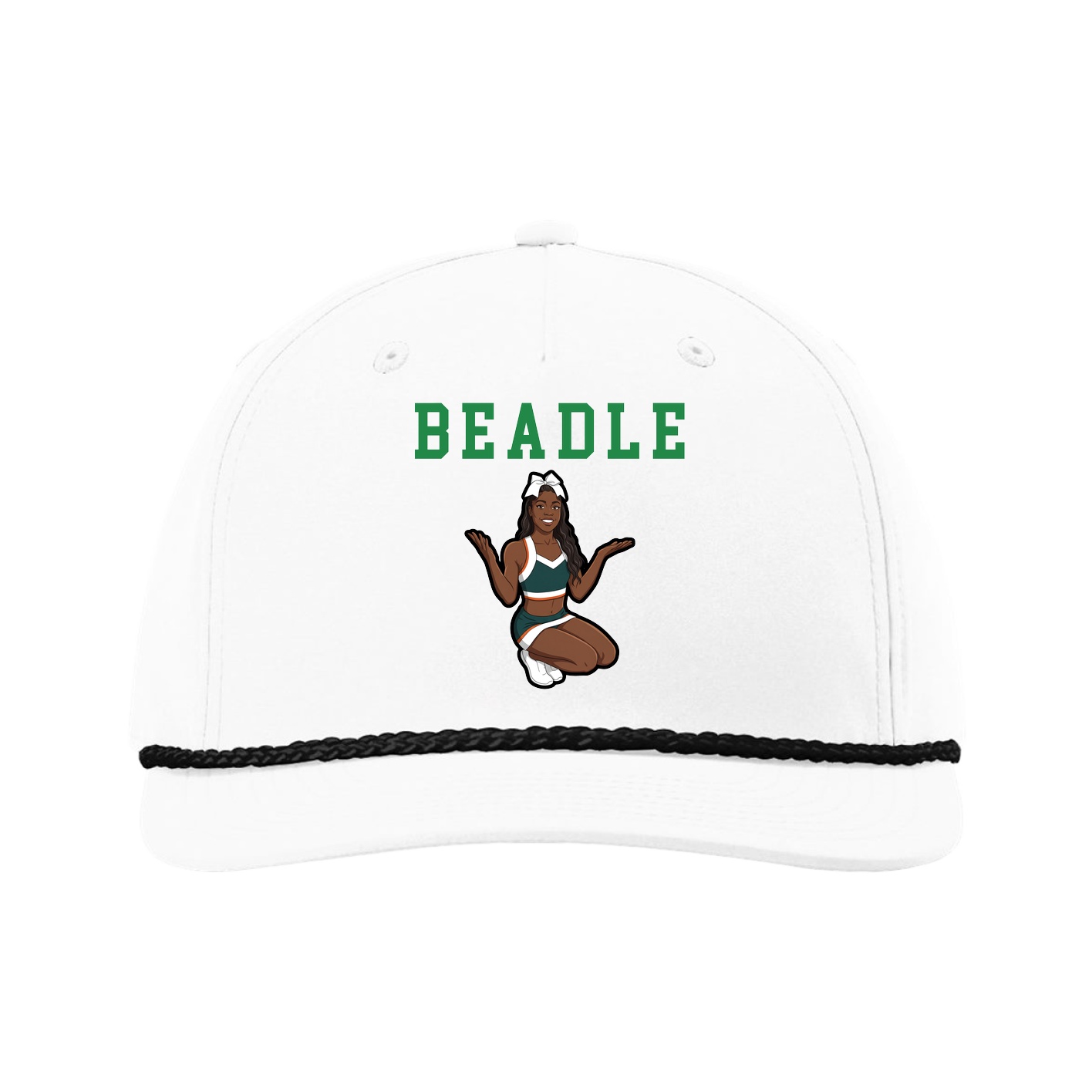 Five-Panel Classic Rope Cap — Shirsey in White