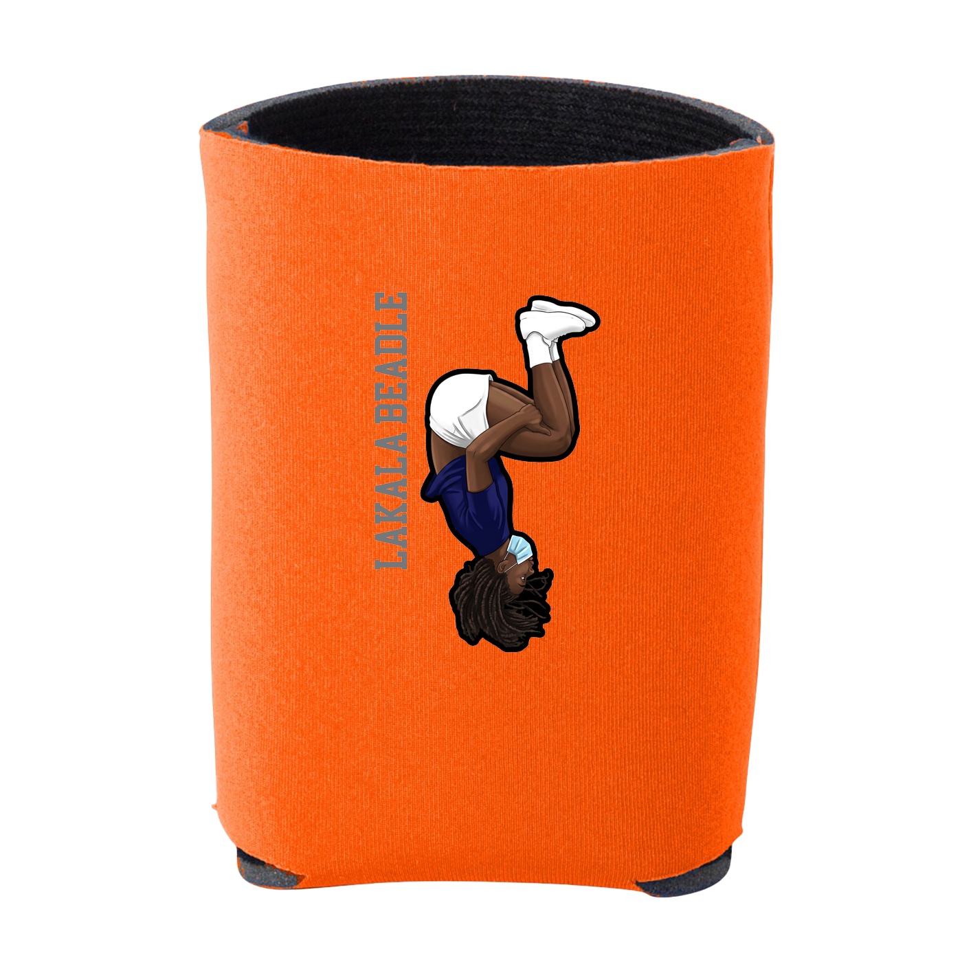Can Holder — Name Vertical in Orange