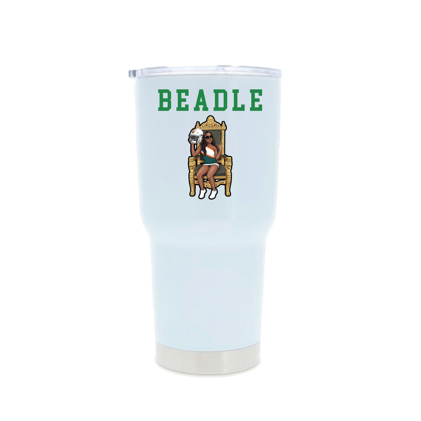 30oz Stainless Steel Tumbler — Shirsey in White