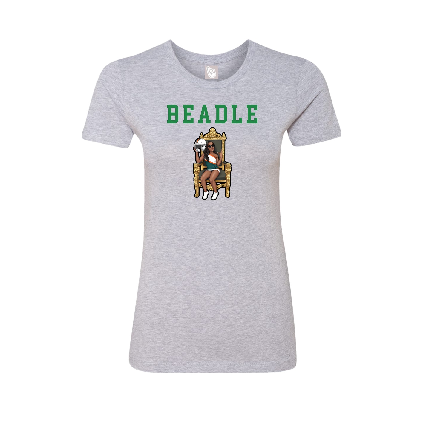 Fitted Women's Tee — Shirsey in Grey