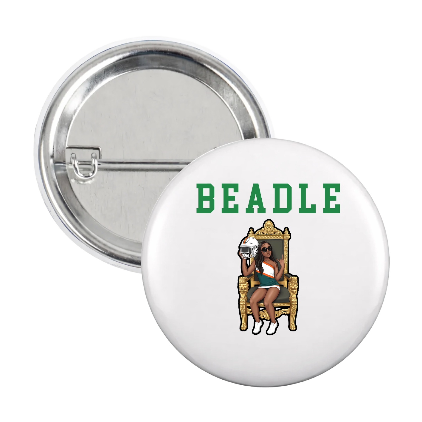 Game Day Button — Shirsey in White