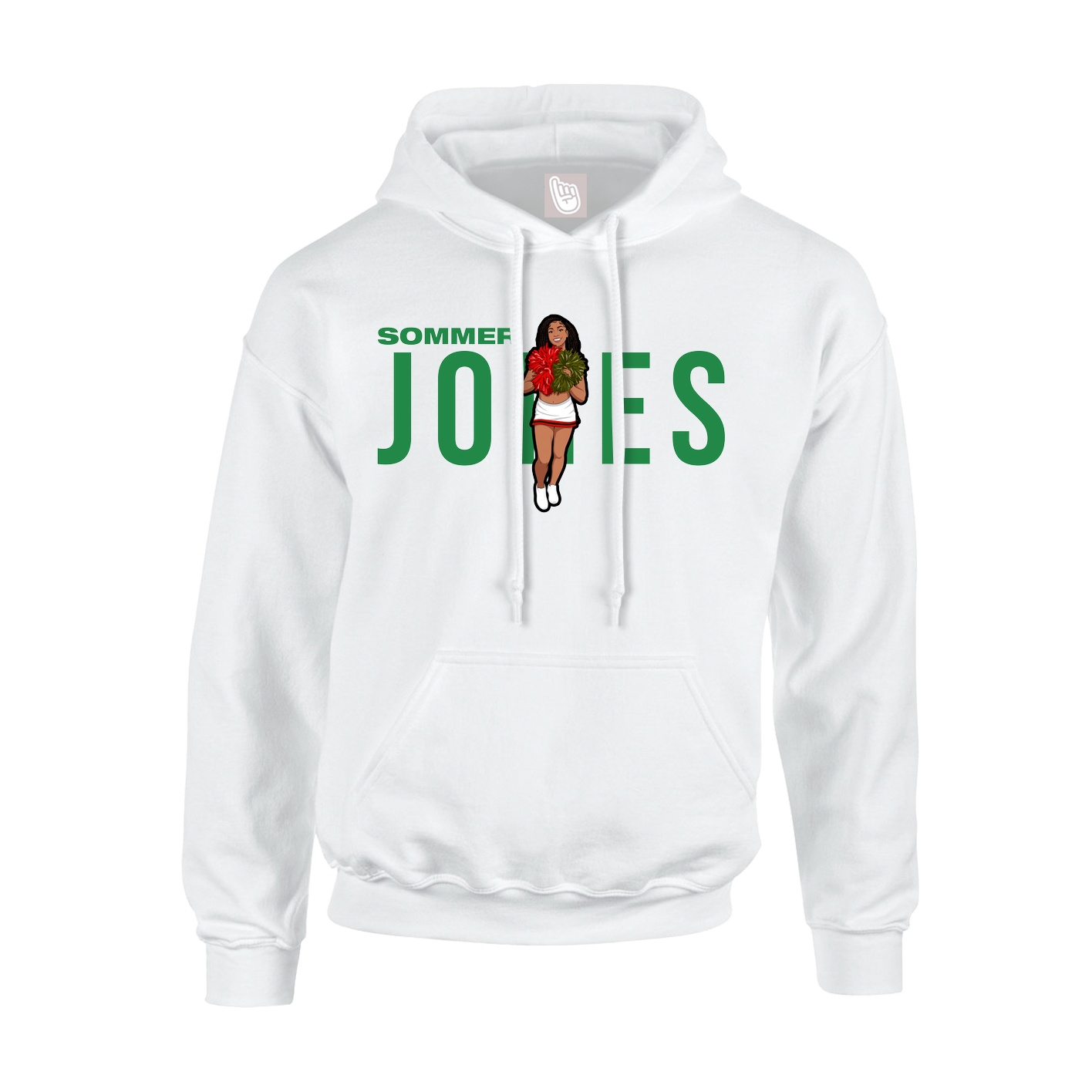 Hoodie — Player Name in White