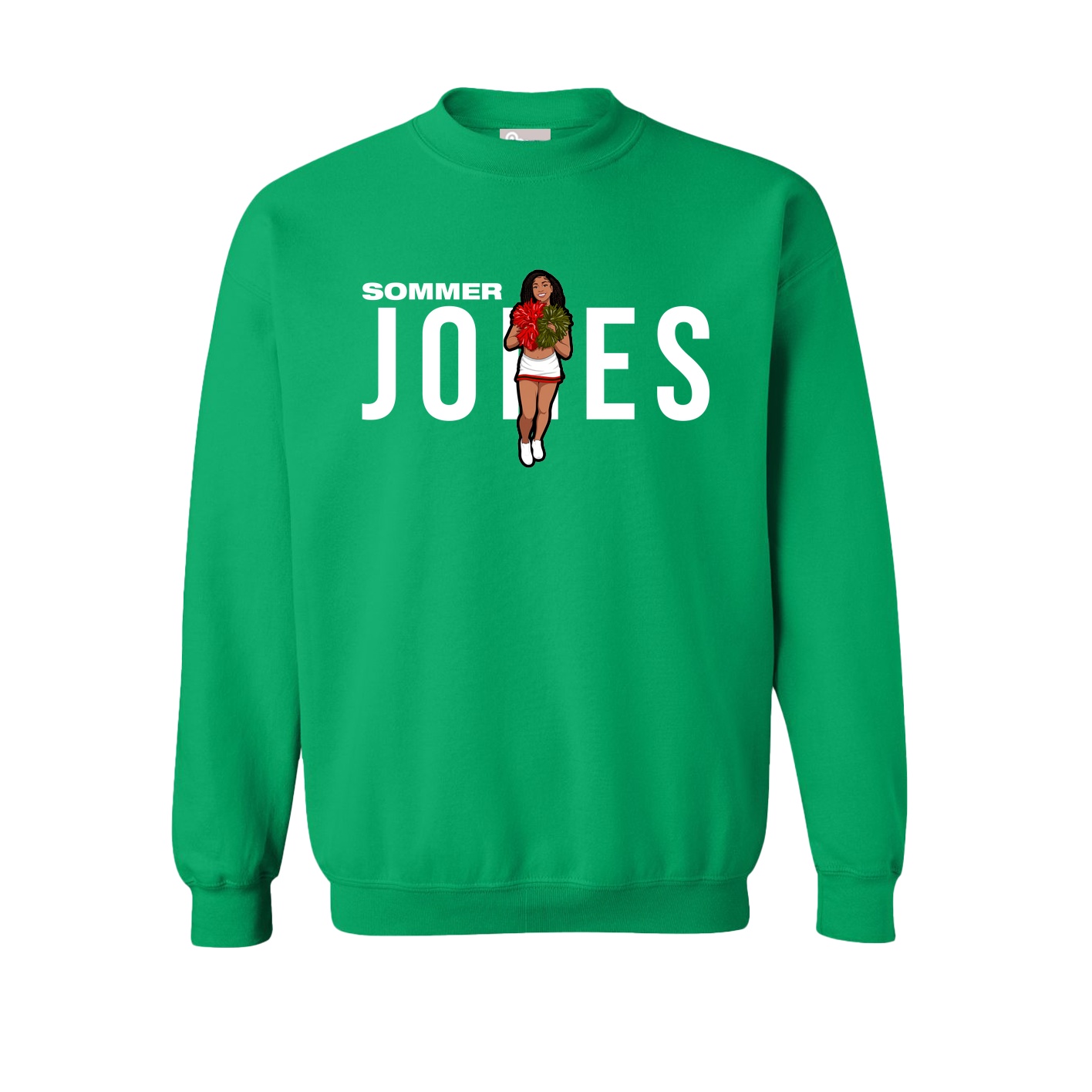 Fleece Crew — Player Name in Green