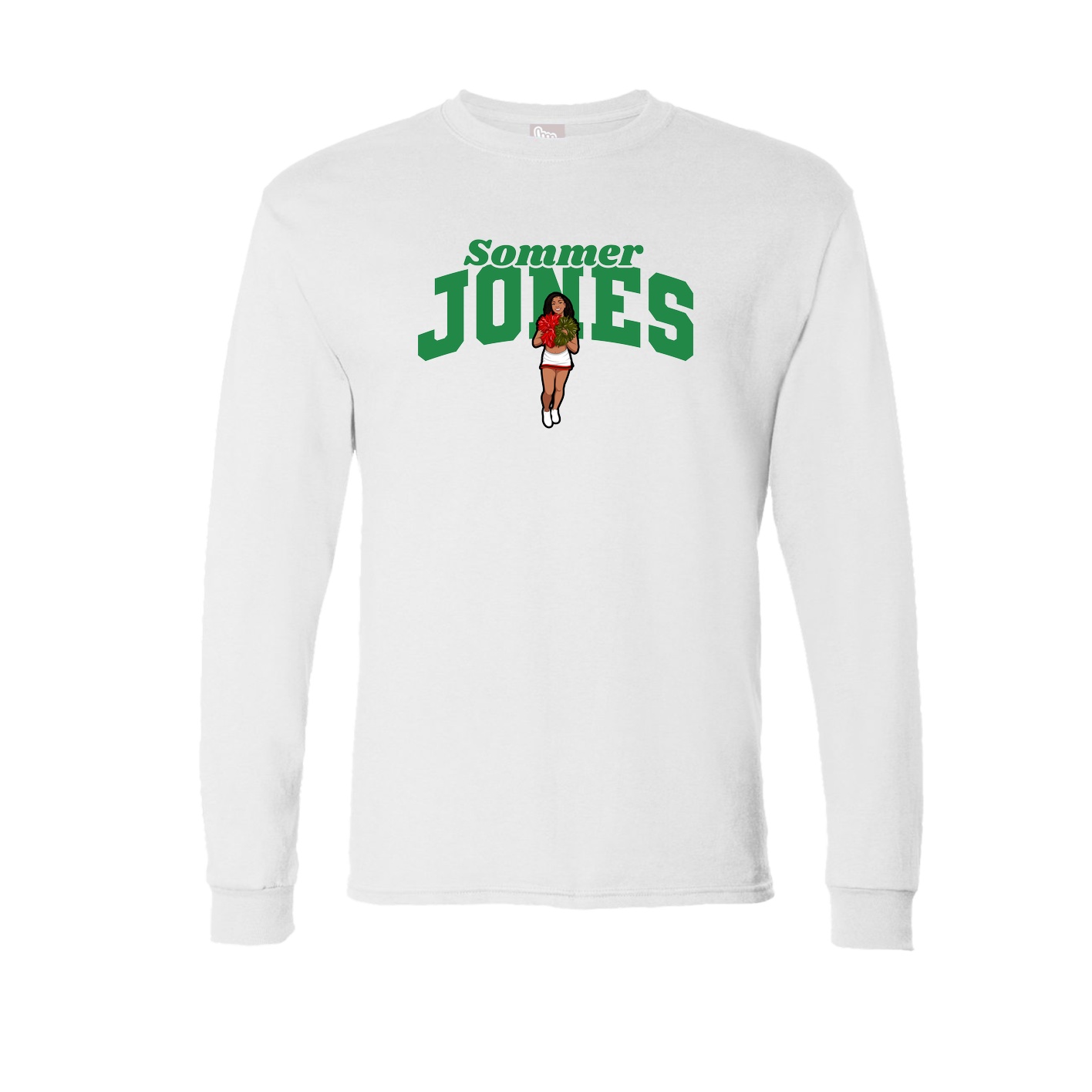 Long Sleeve Tee — Signature Arch in White