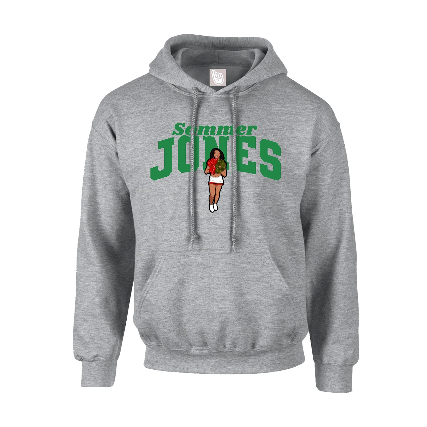 Youth Hoodie — Signature Arch in Grey
