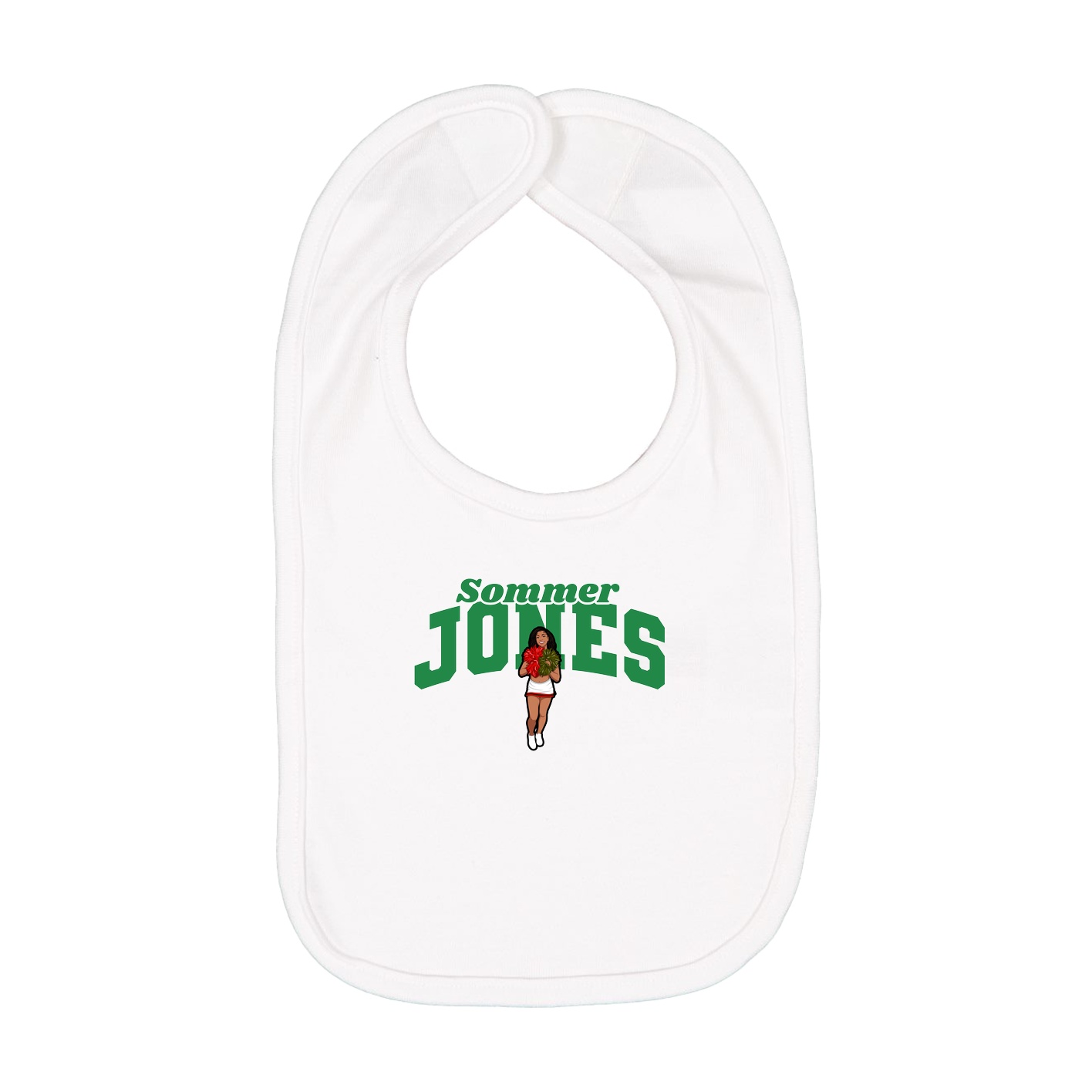 Infant Bib — Signature Arch in White