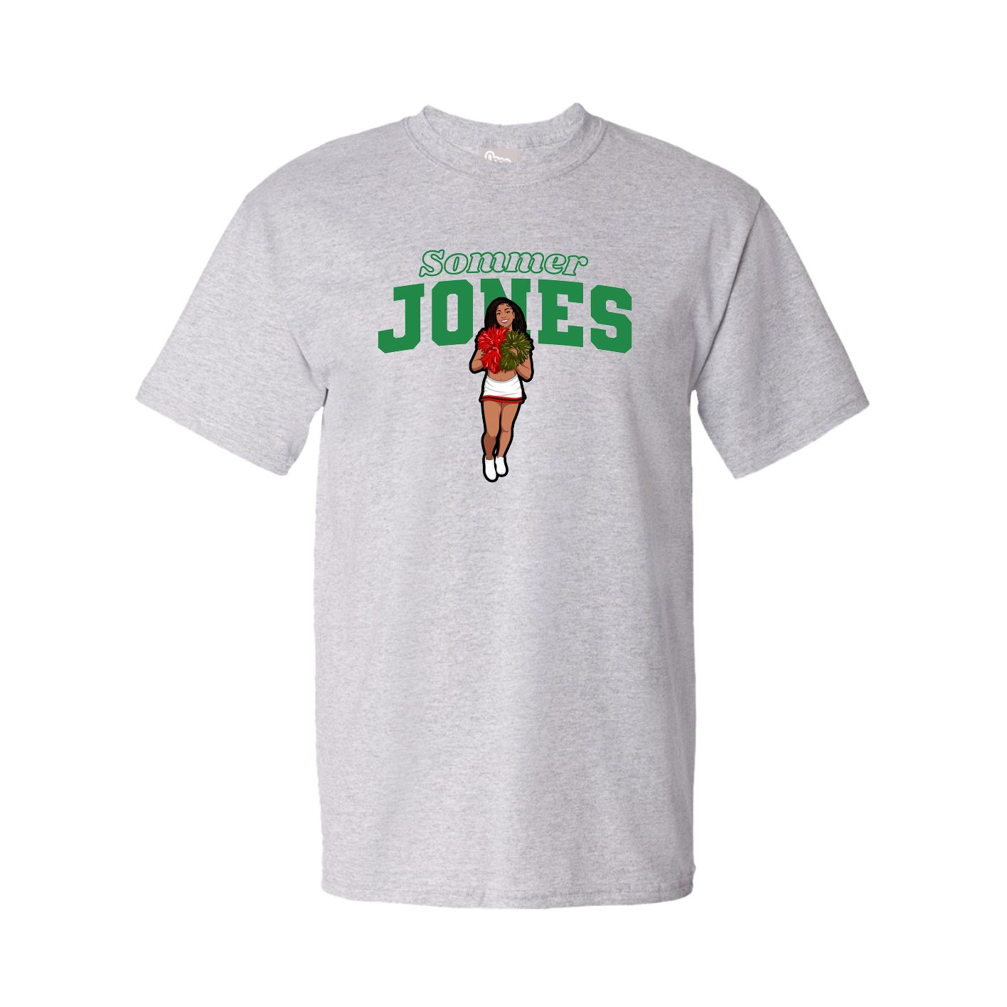Youth Tee — Name Arch in Grey