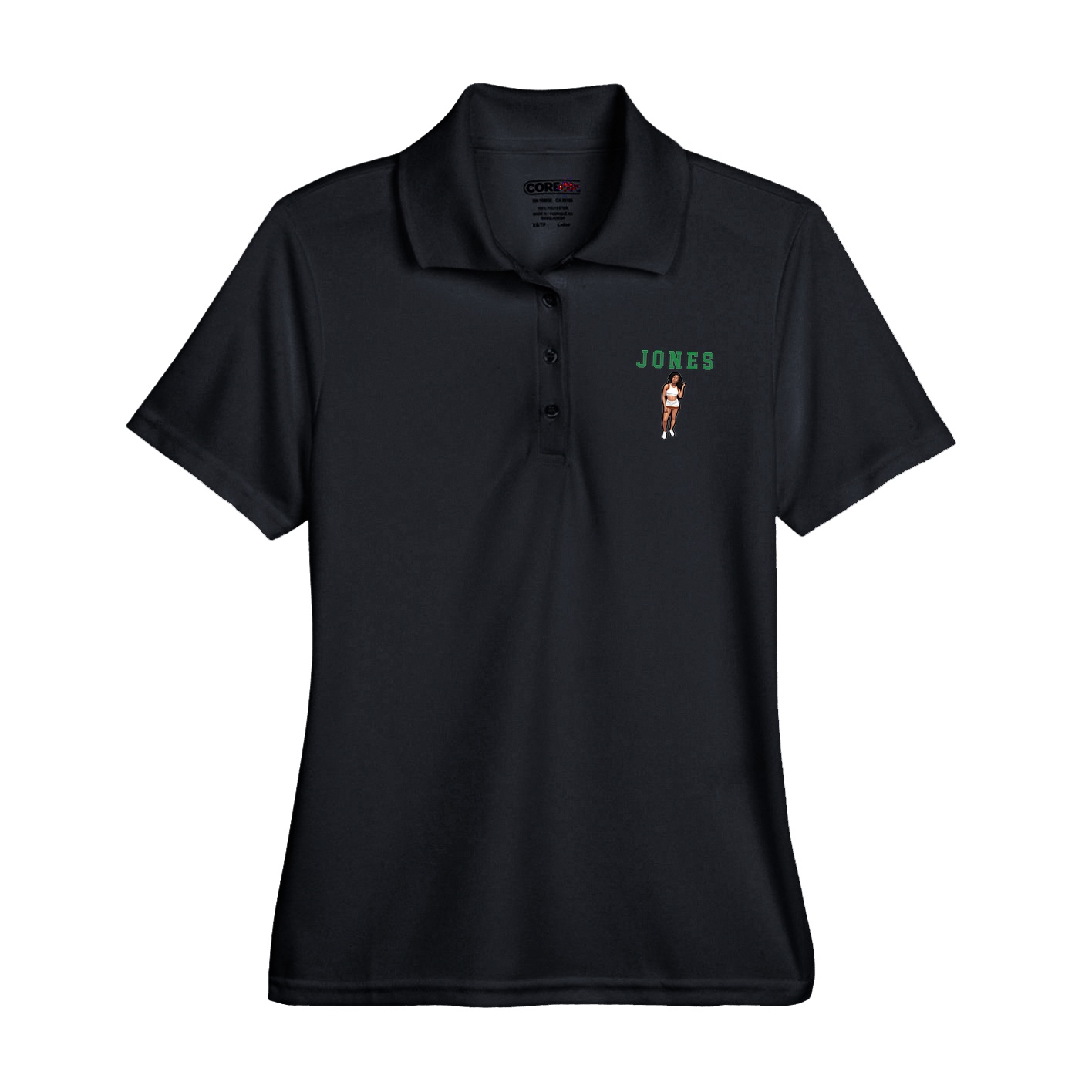Womens Performance Polo — Shirsey in Black