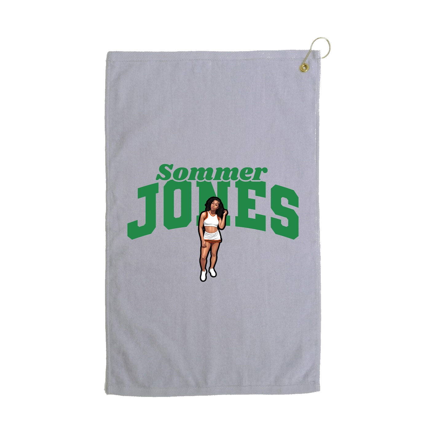 Golf Towel — Signature Arch in Grey