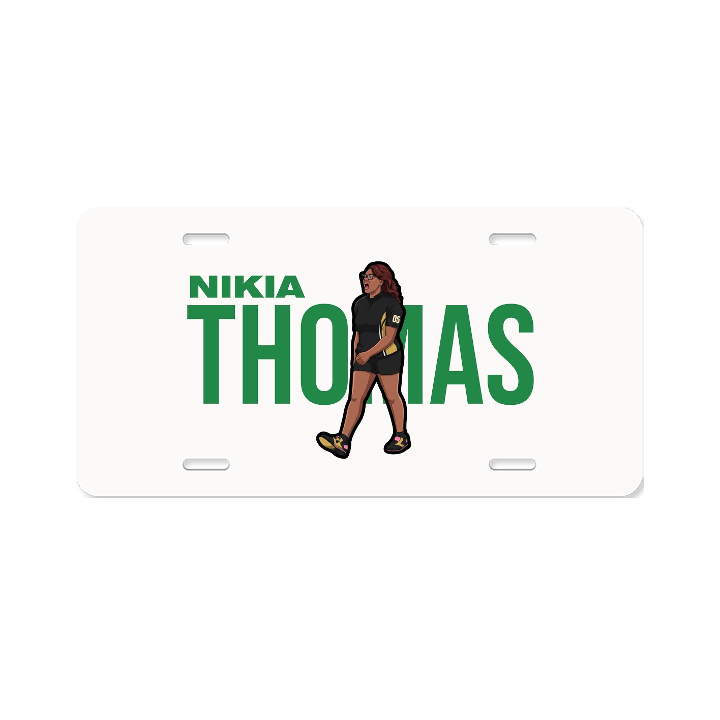 License Plate — Player Name in Classic