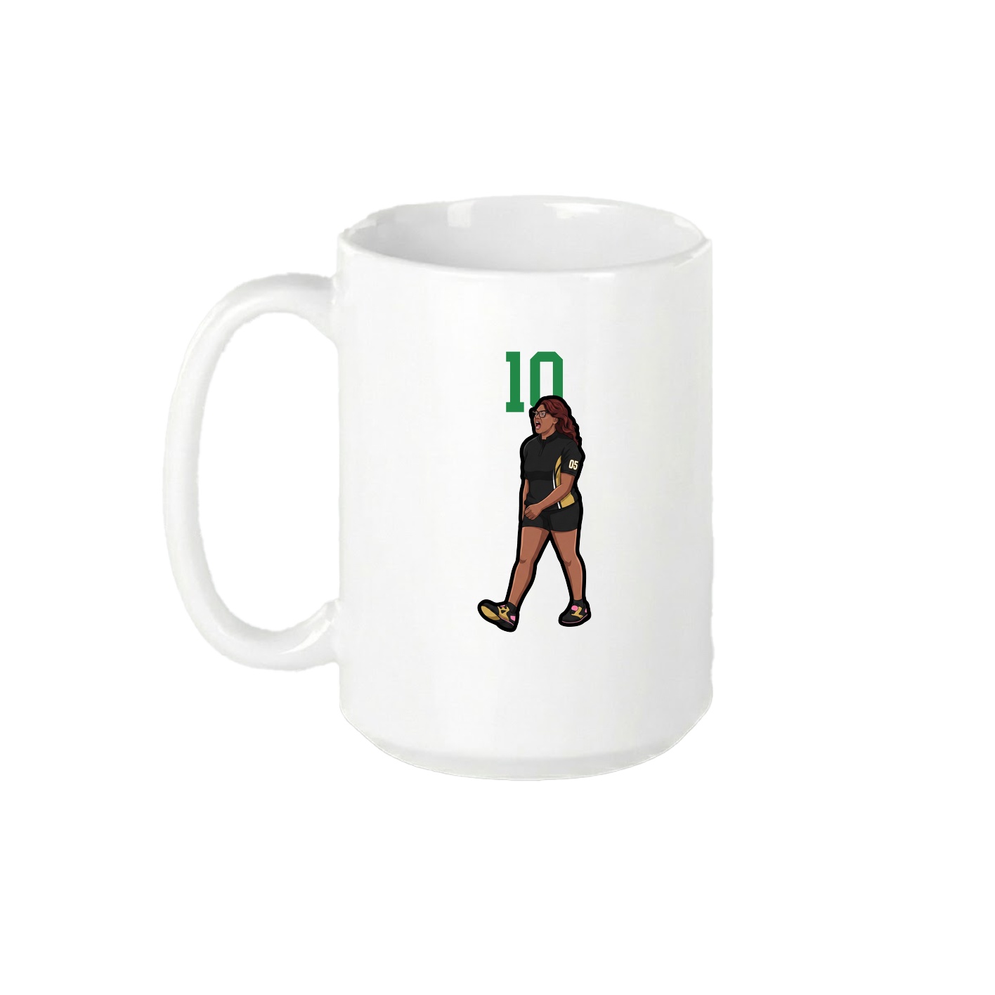 15oz Coffee Mug — Number Top in White