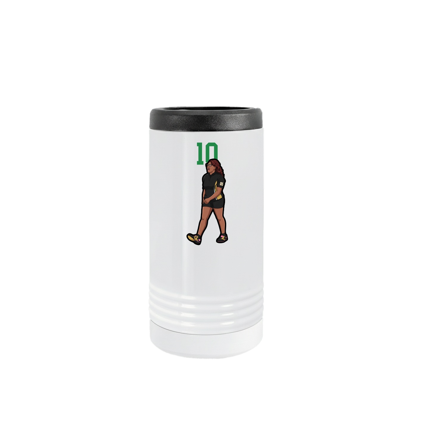 Slim Beverage Holder — Number Top in White