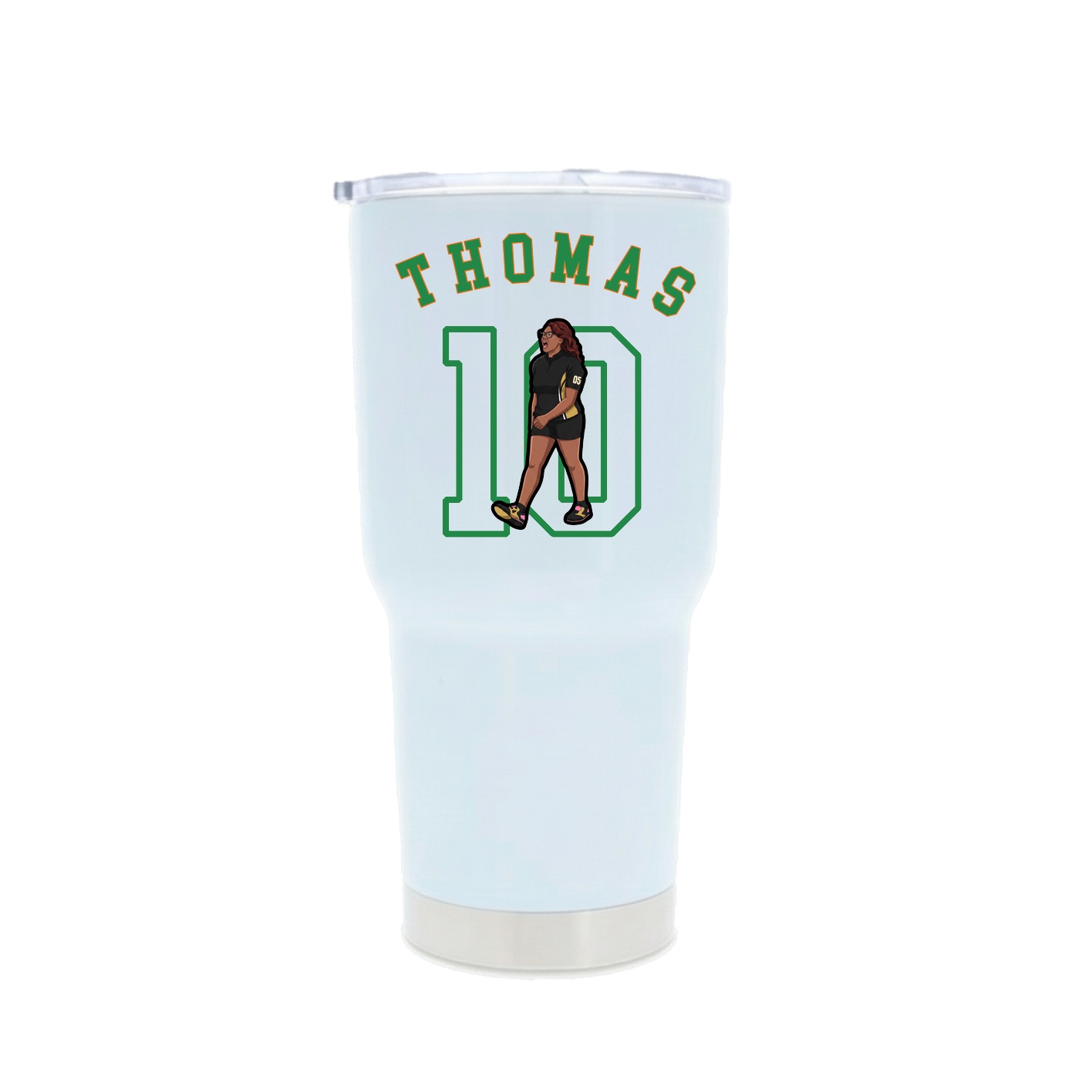30oz Stainless Steel Tumbler — Shirsey Arch in White