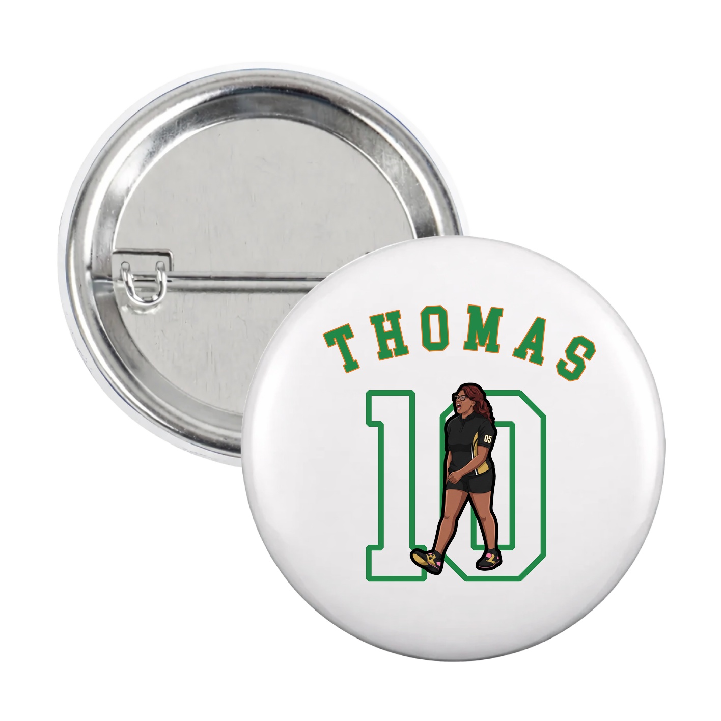 Game Day Button — Shirsey Arch in White