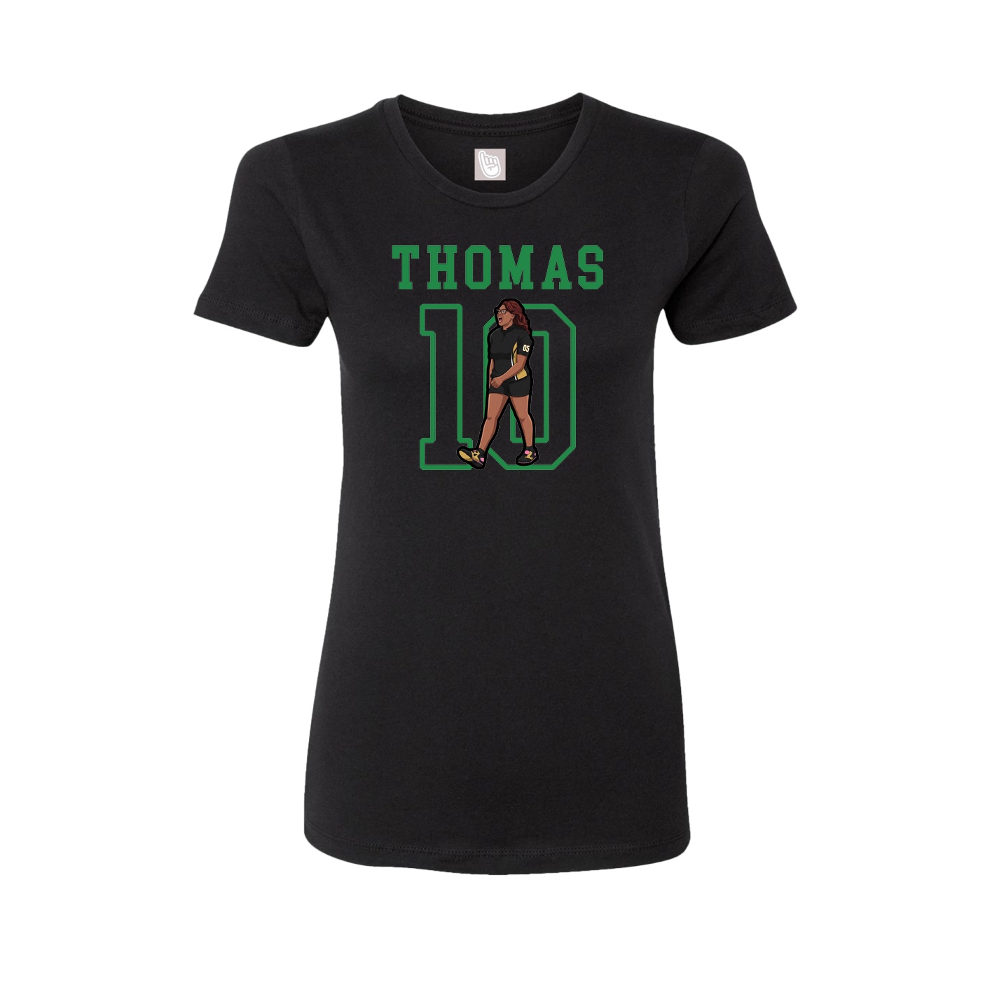 Fitted Women's Tee — Shirsey in Black