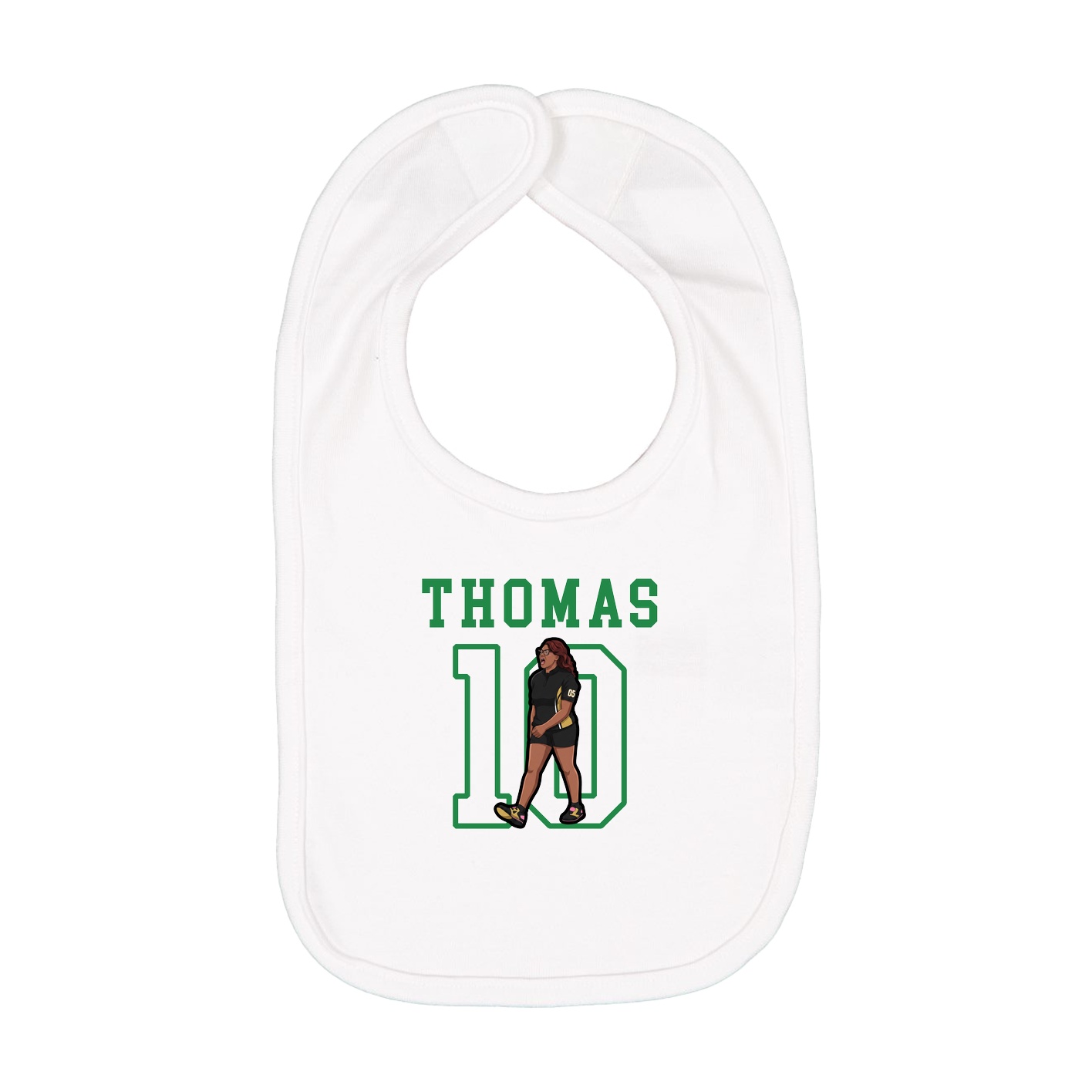 Infant Bib — Shirsey in White
