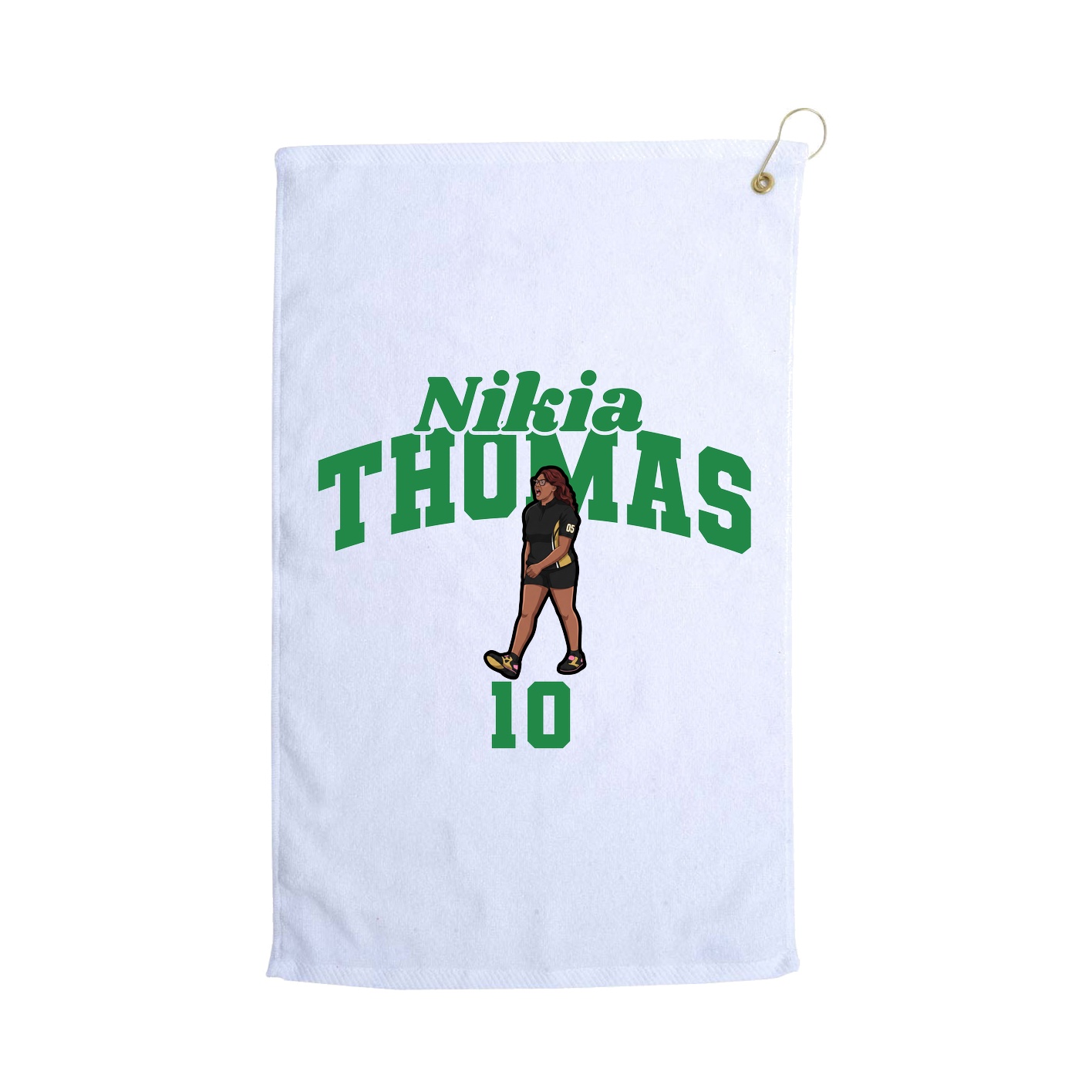 Golf Towel — Signature Arch in White