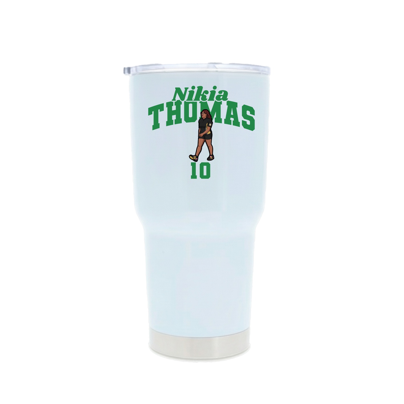 30oz Stainless Steel Tumbler — Signature Arch in White