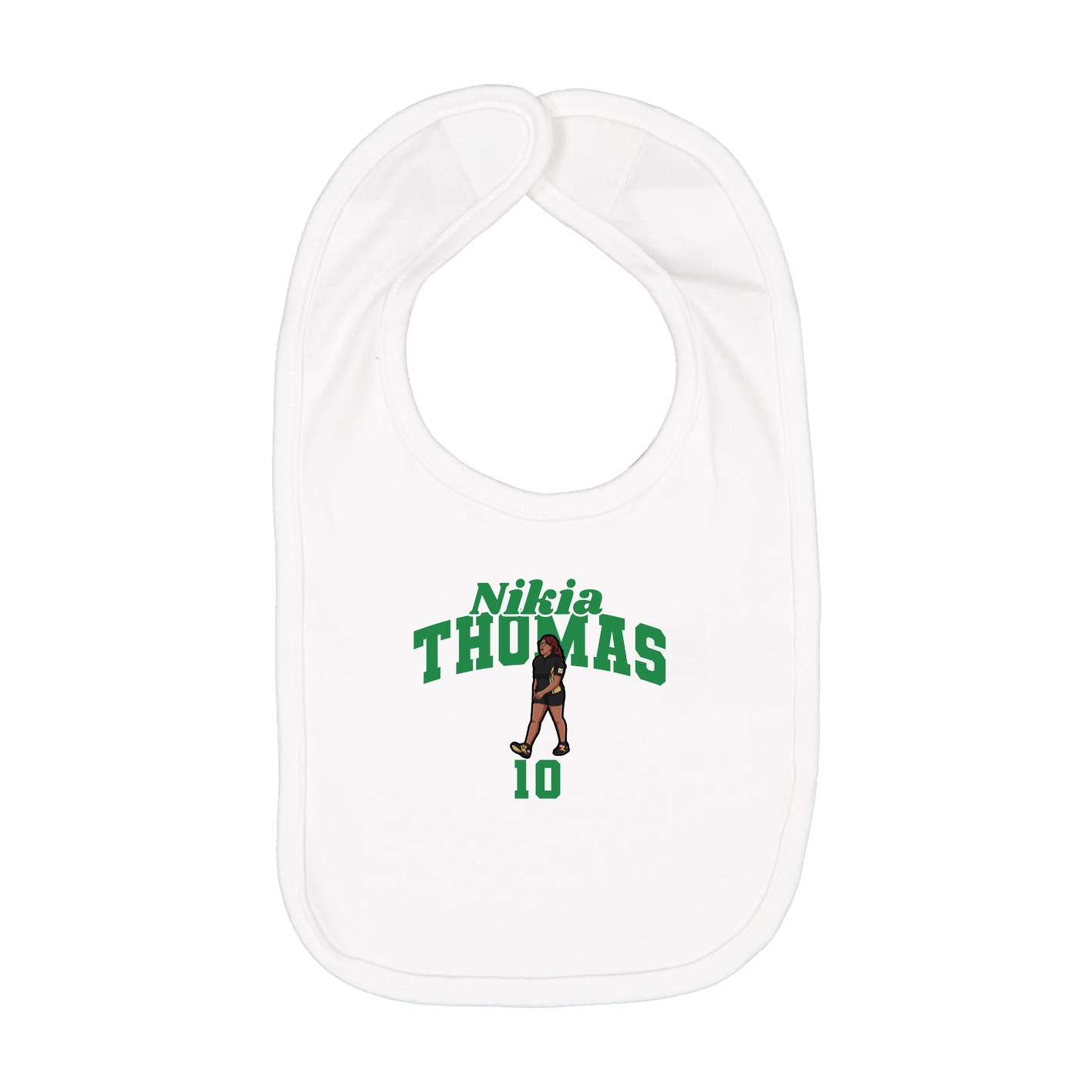 Infant Bib — Signature Arch in White