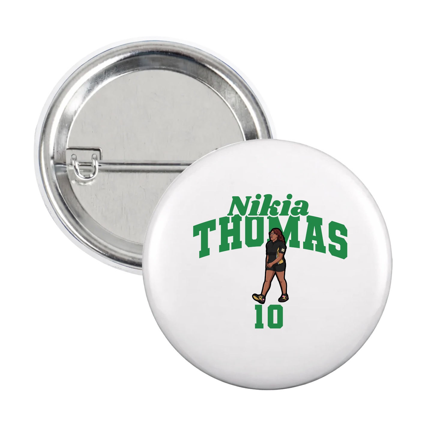 Game Day Button — Signature Arch in White