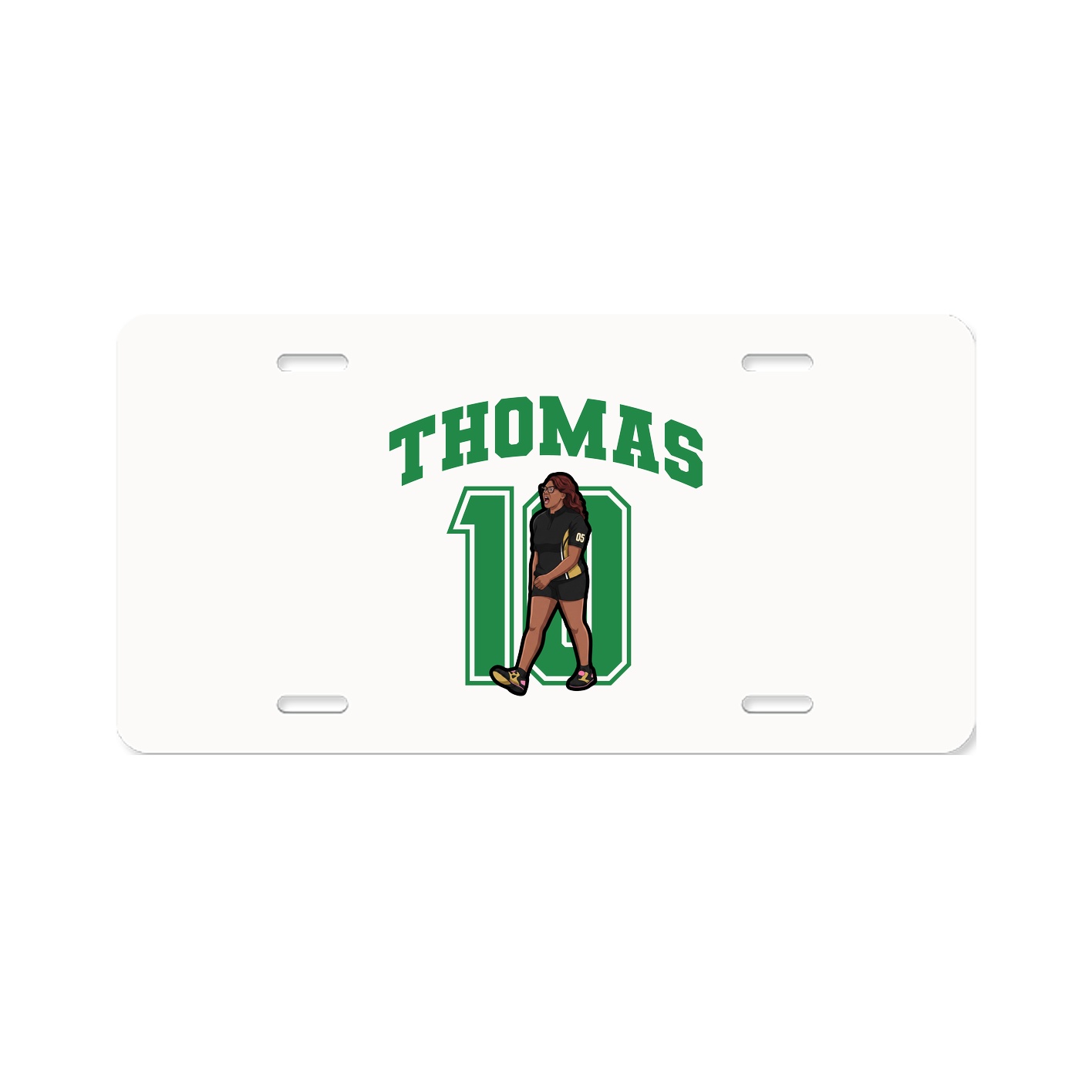 License Plate — Number in Classic