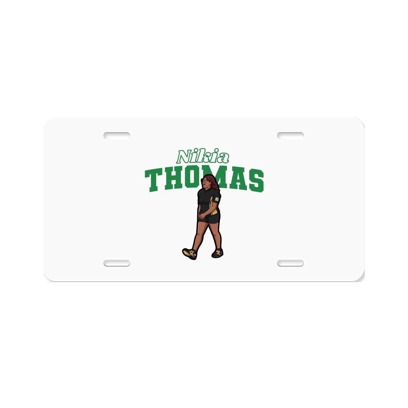 License Plate — Name Arch in Classic