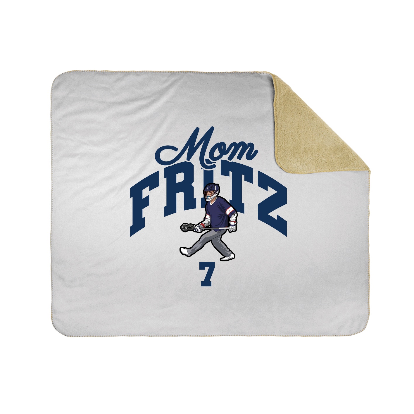 Throw Blanket — Mothers Day Arch in White