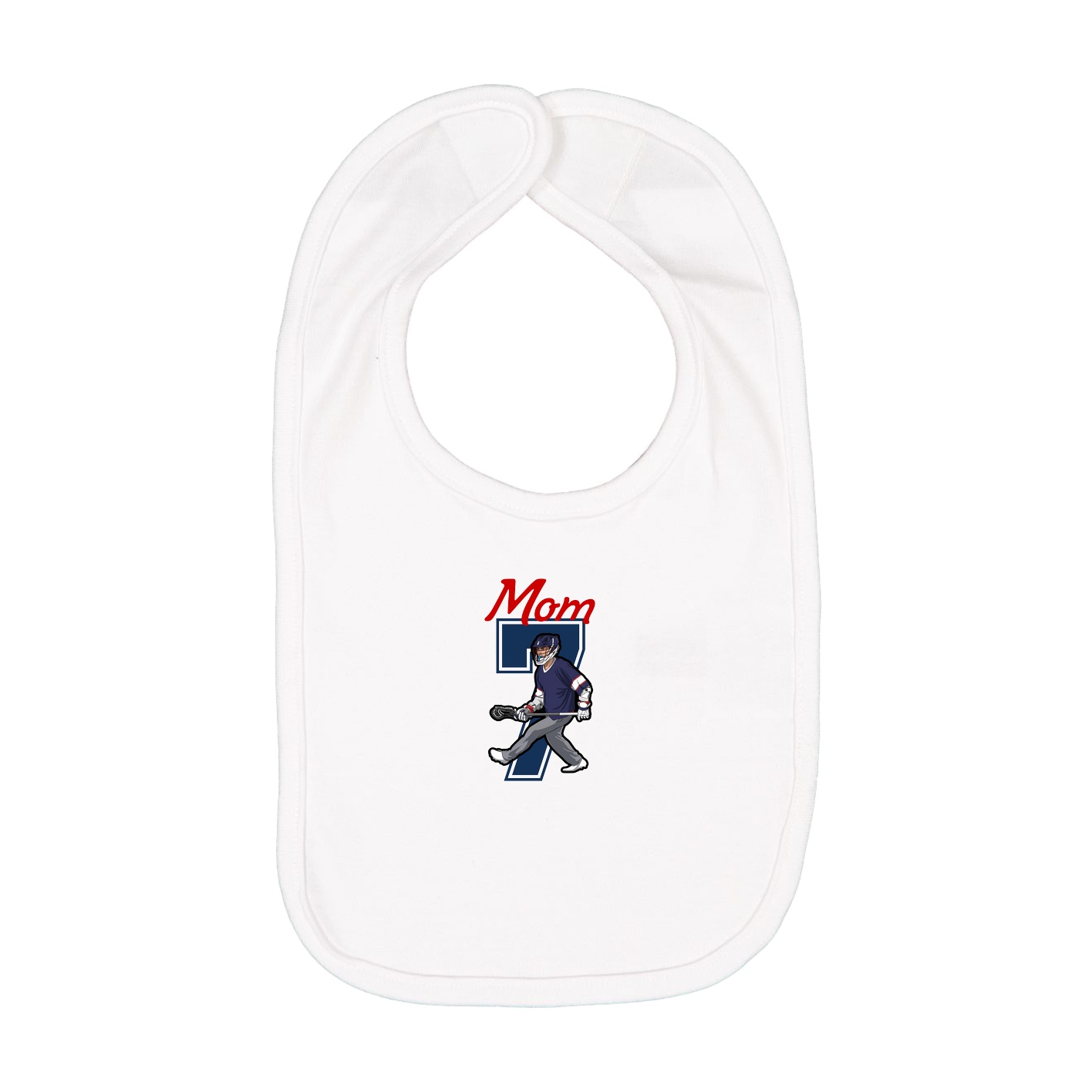 Infant Bib — Mothers Day Shirsey in White