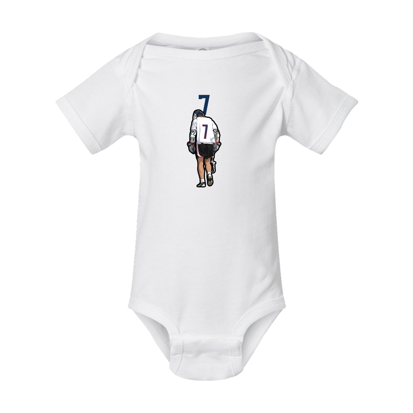 Baby Onesie — Number Top in White
