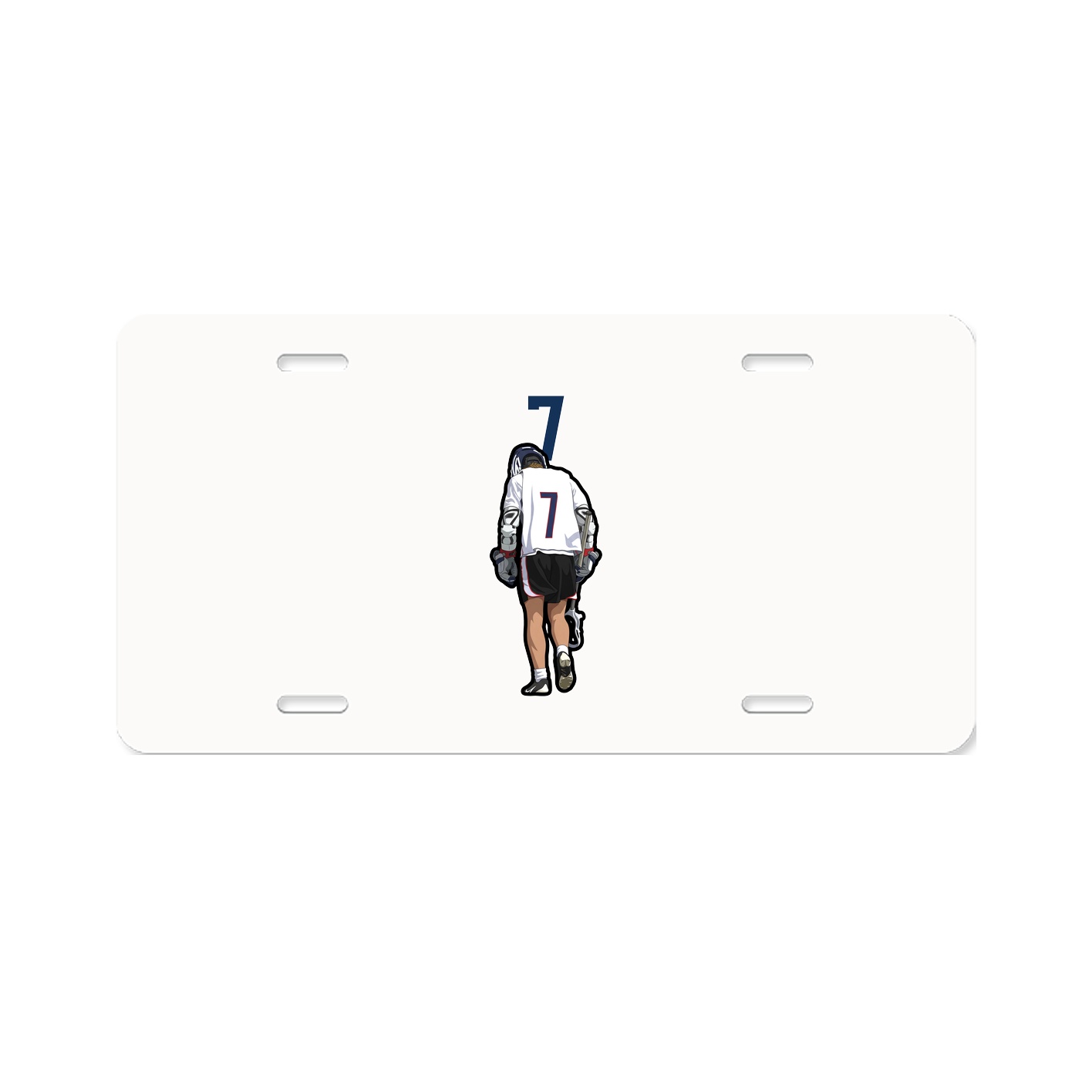 License Plate — Number Top in Classic