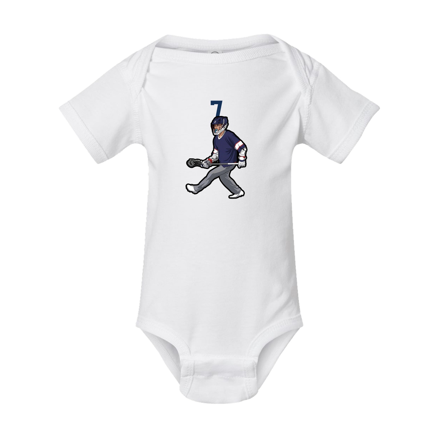 Baby Onesie — Number Top in White
