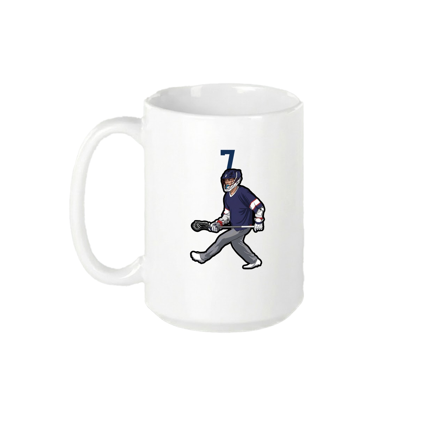 15oz Coffee Mug — Number Top in White