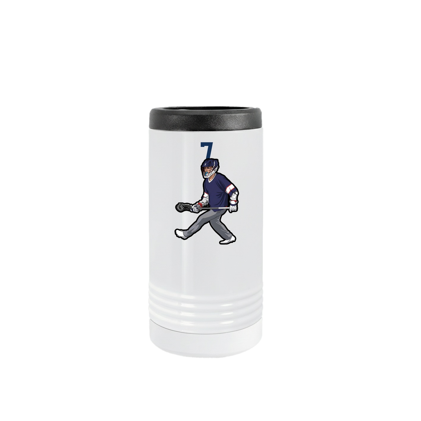 Slim Beverage Holder — Number Top in White