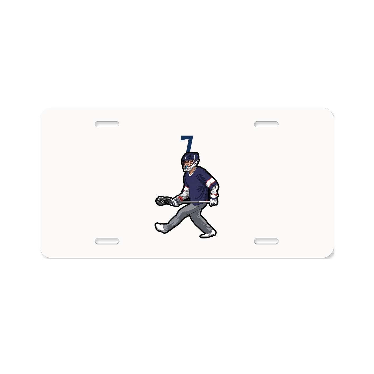 License Plate — Number Top in Classic