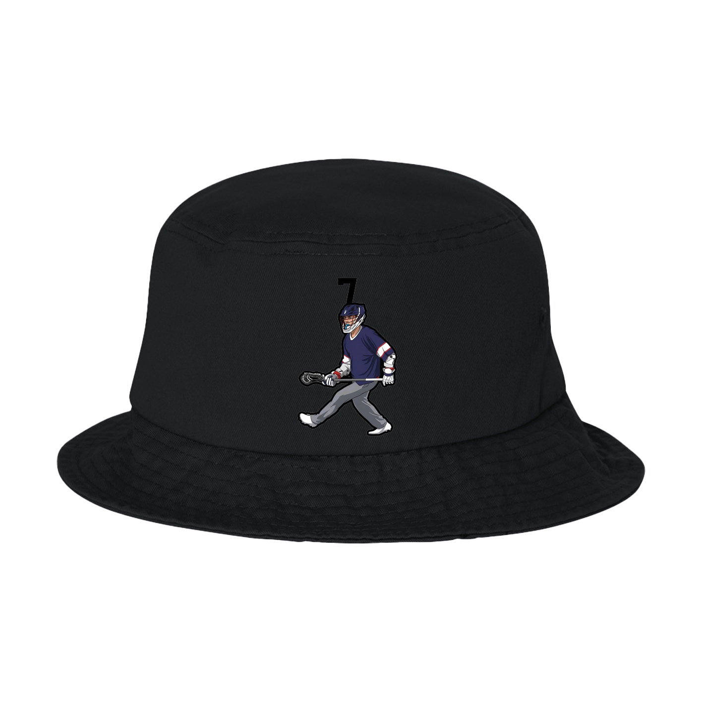 Bucket Cap — Number Top in Black