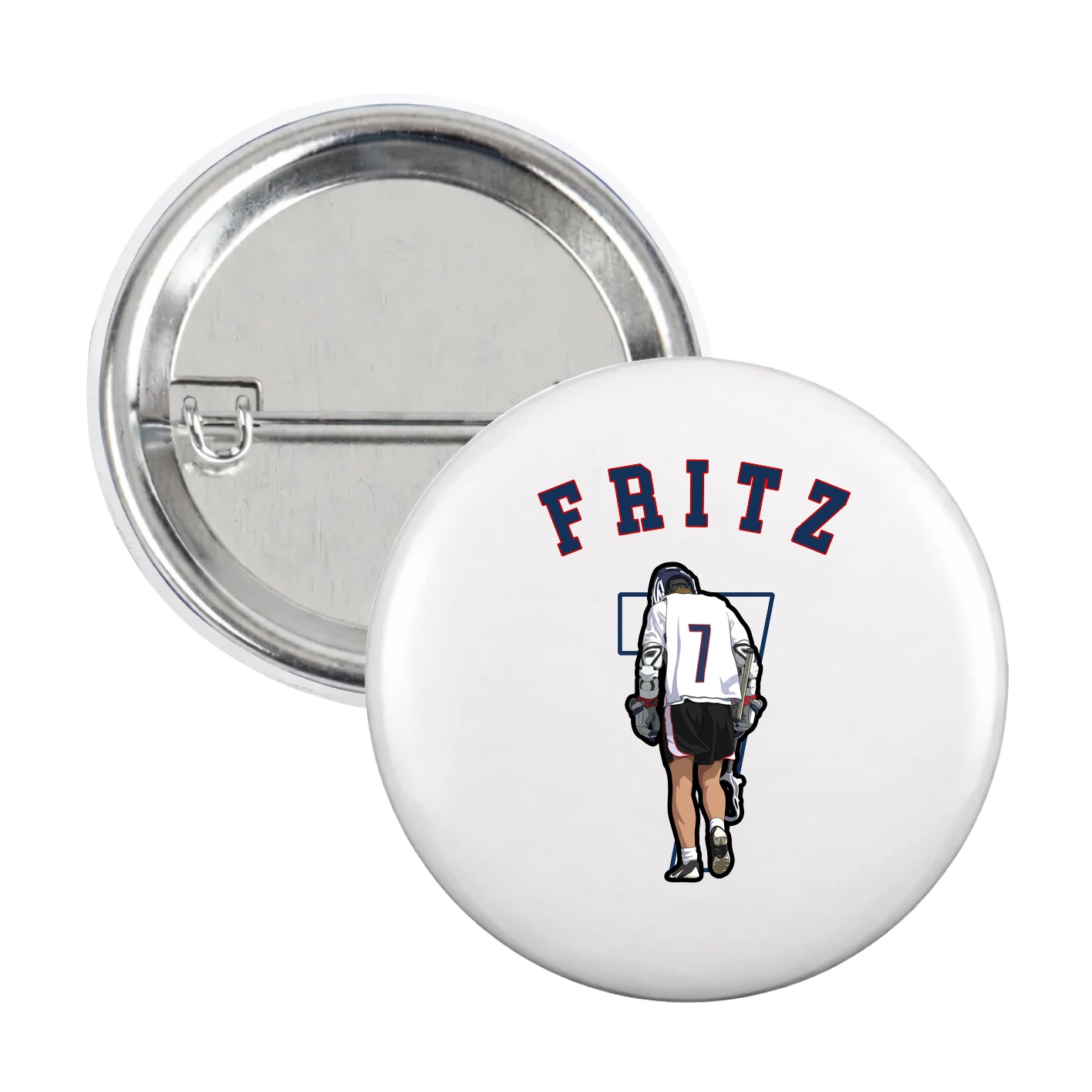 Game Day Button — Shirsey Arch in White