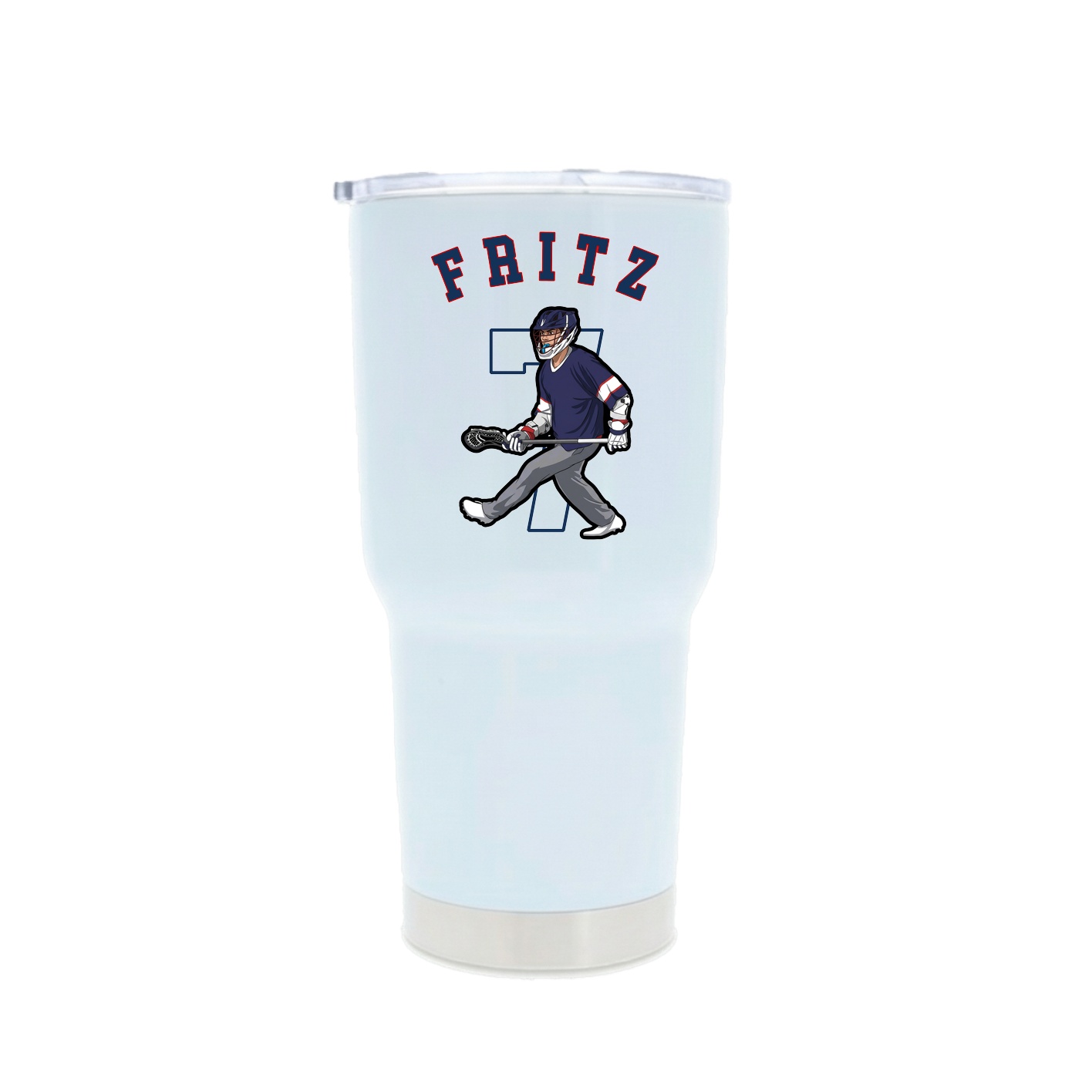 30oz Stainless Steel Tumbler — Shirsey Arch in White