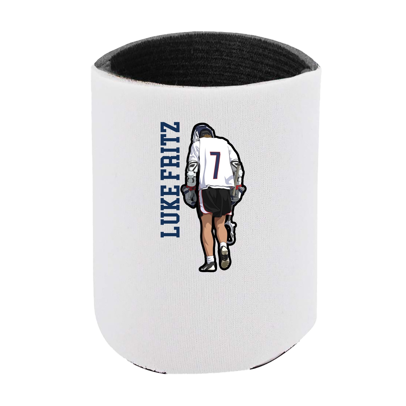 Can Holder — Name Vertical in White