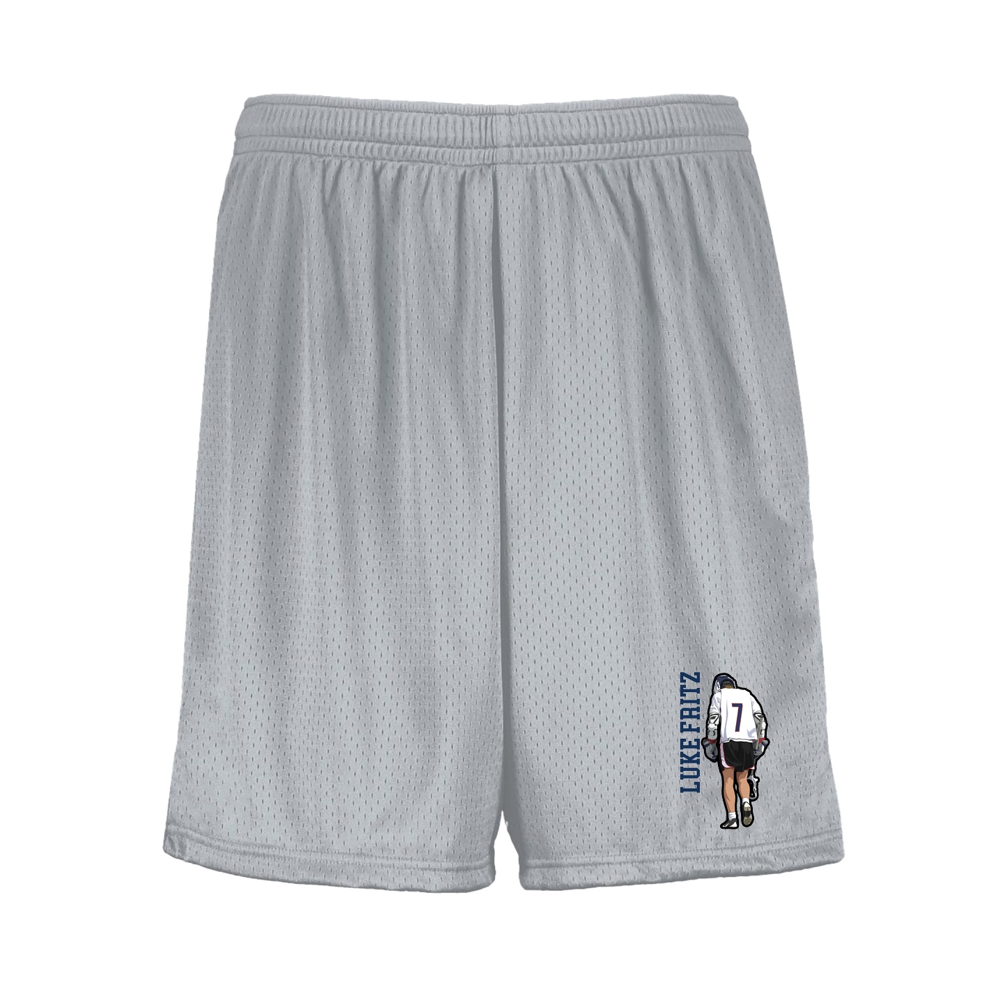 Shorts — Name Vertical in Silver