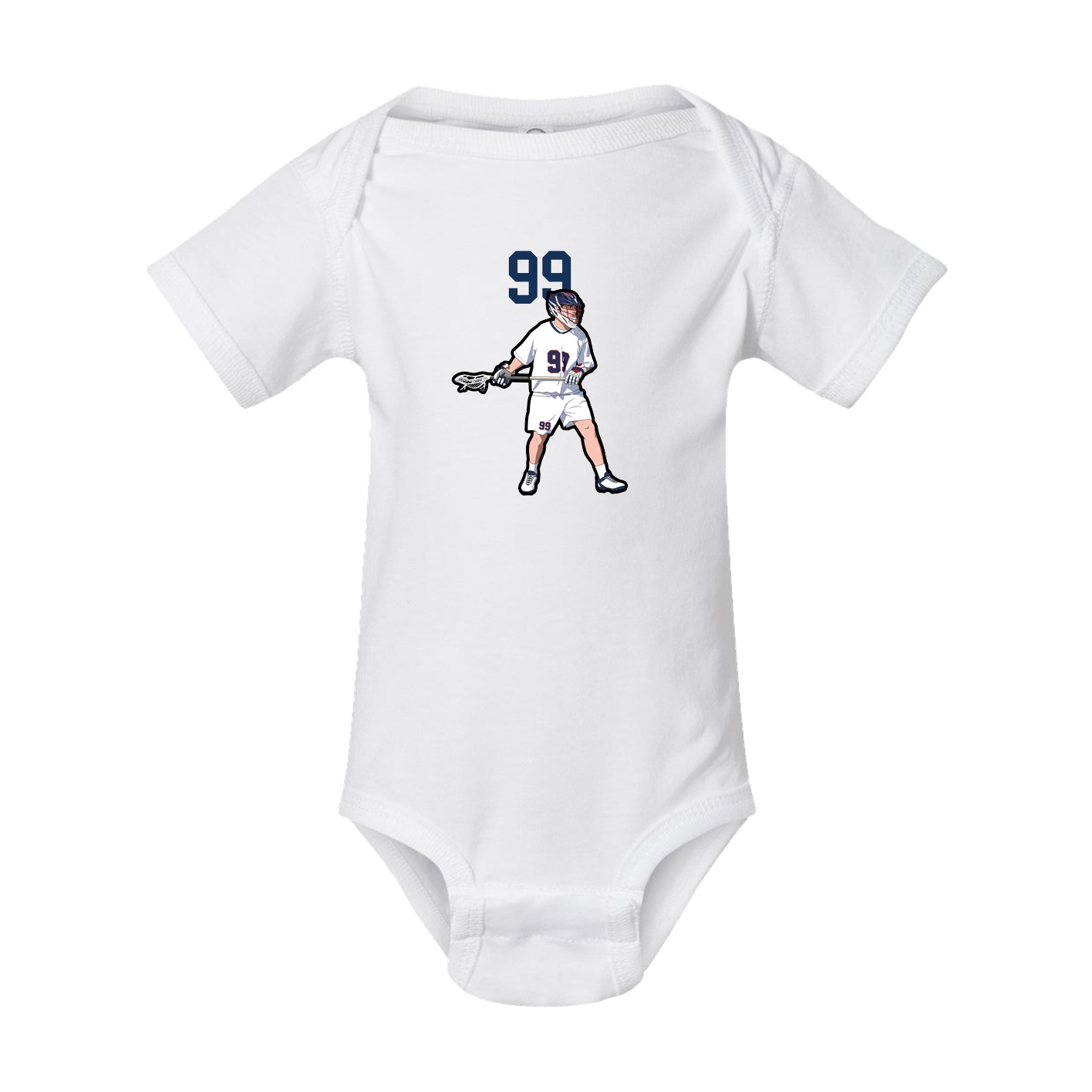 Baby Onesie — Number Top in White