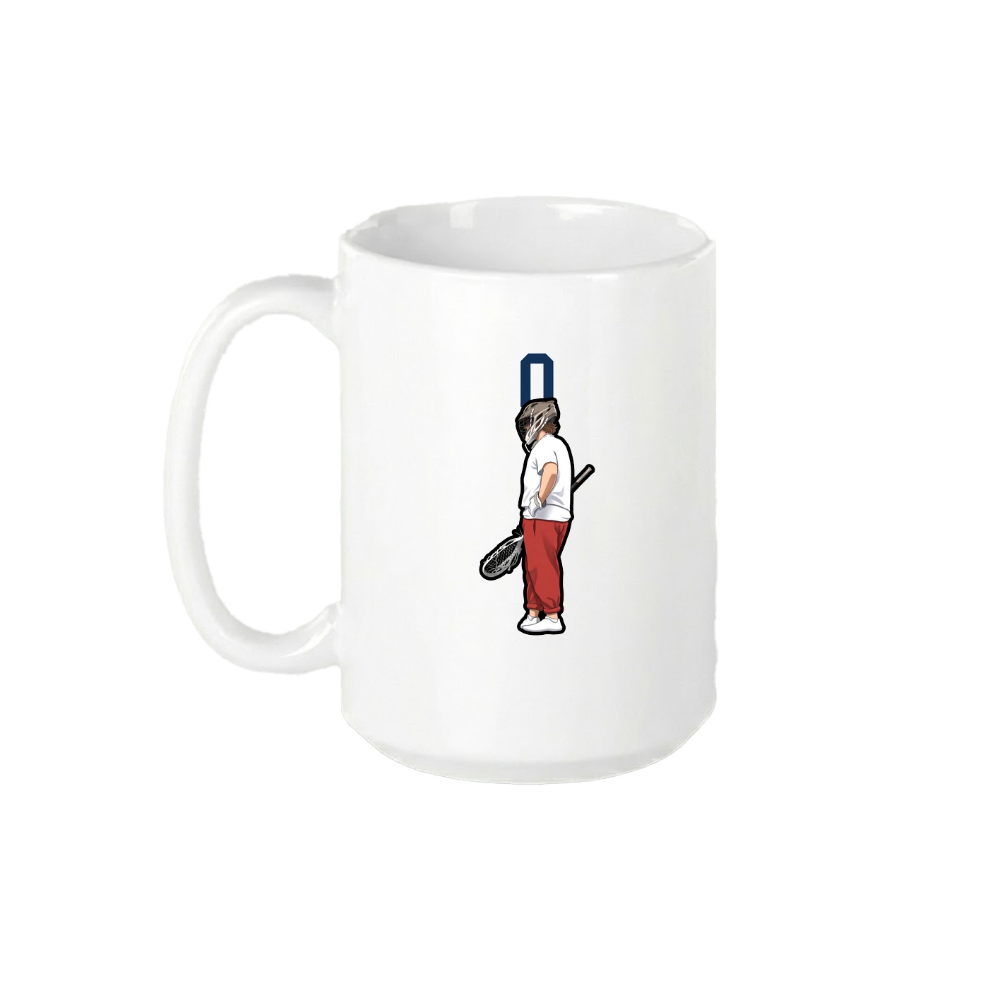 15oz Coffee Mug — Number Top in White