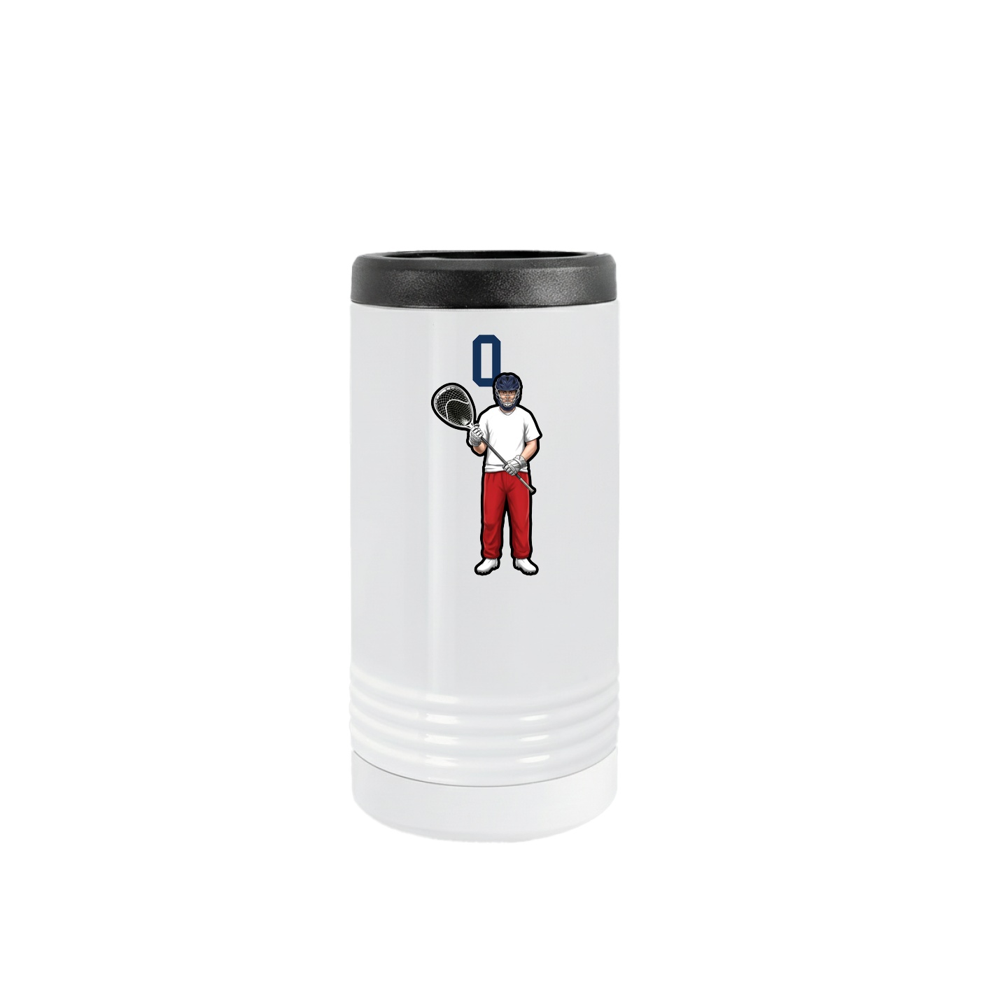 Slim Beverage Holder — Number Top in White