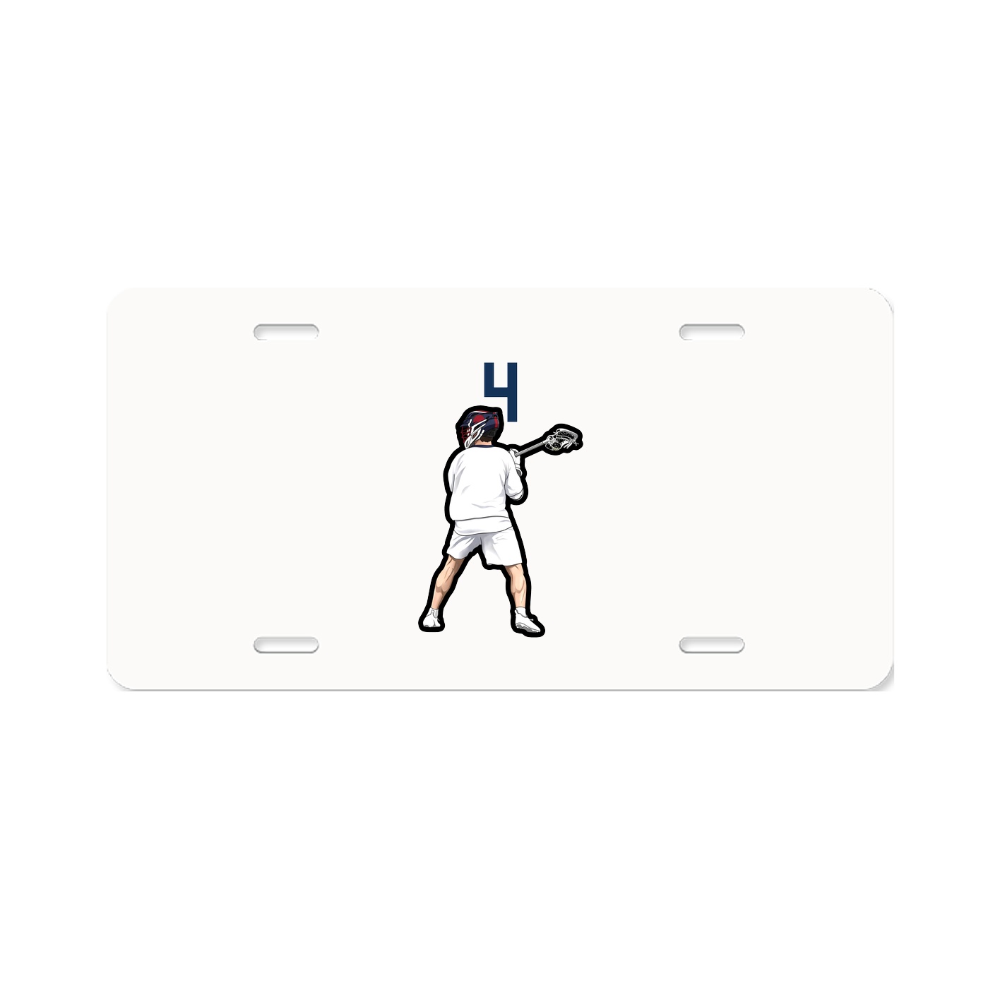 License Plate — Number Top in Classic