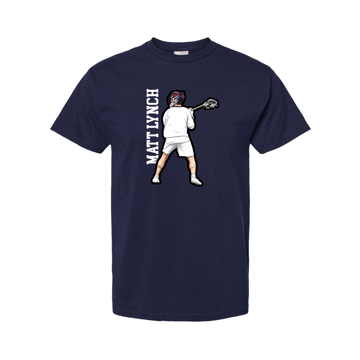 Youth Tee — Name Vertical in Navy
